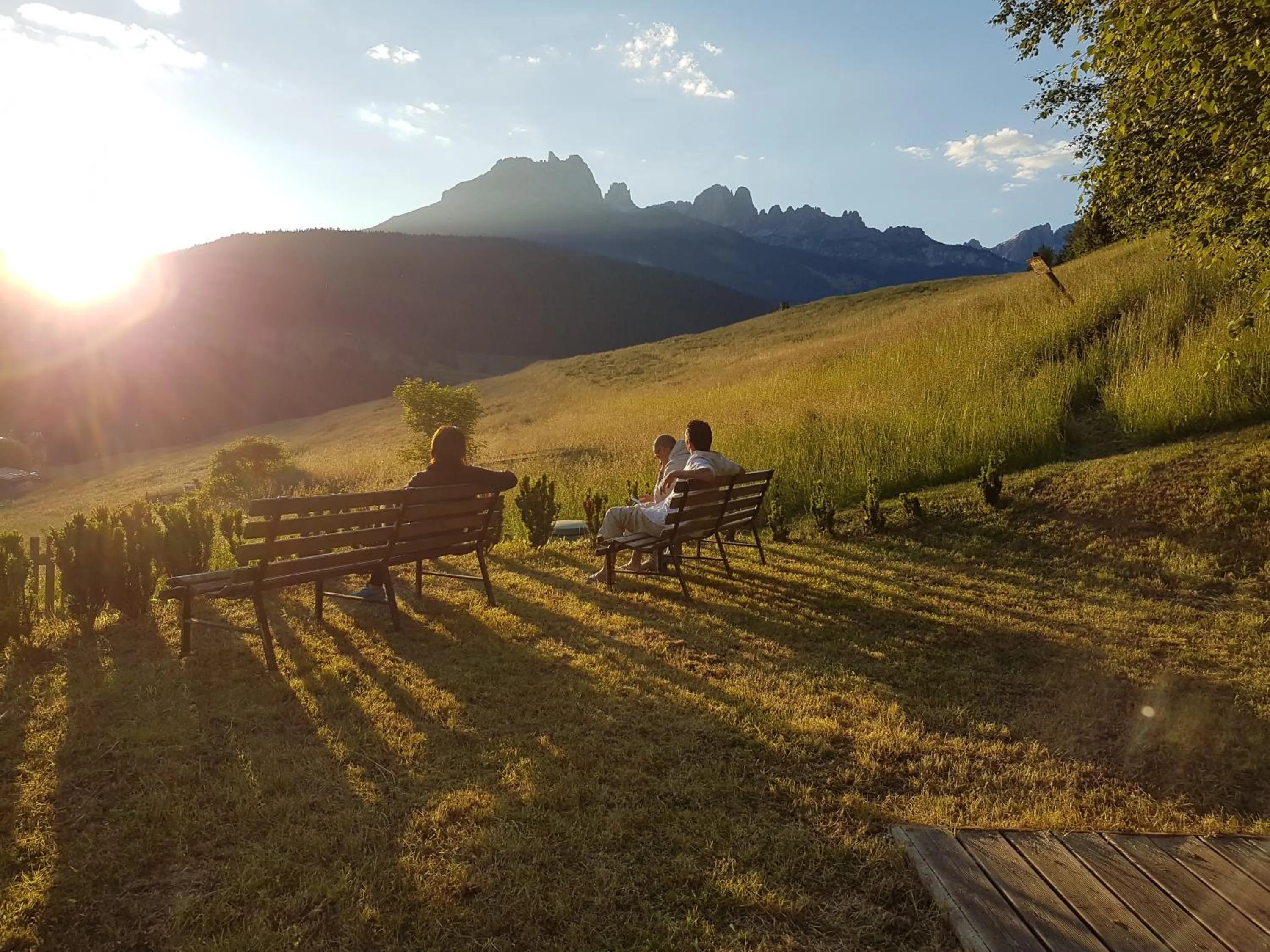 Sunset in Ciasa Alpina Relax Hotel