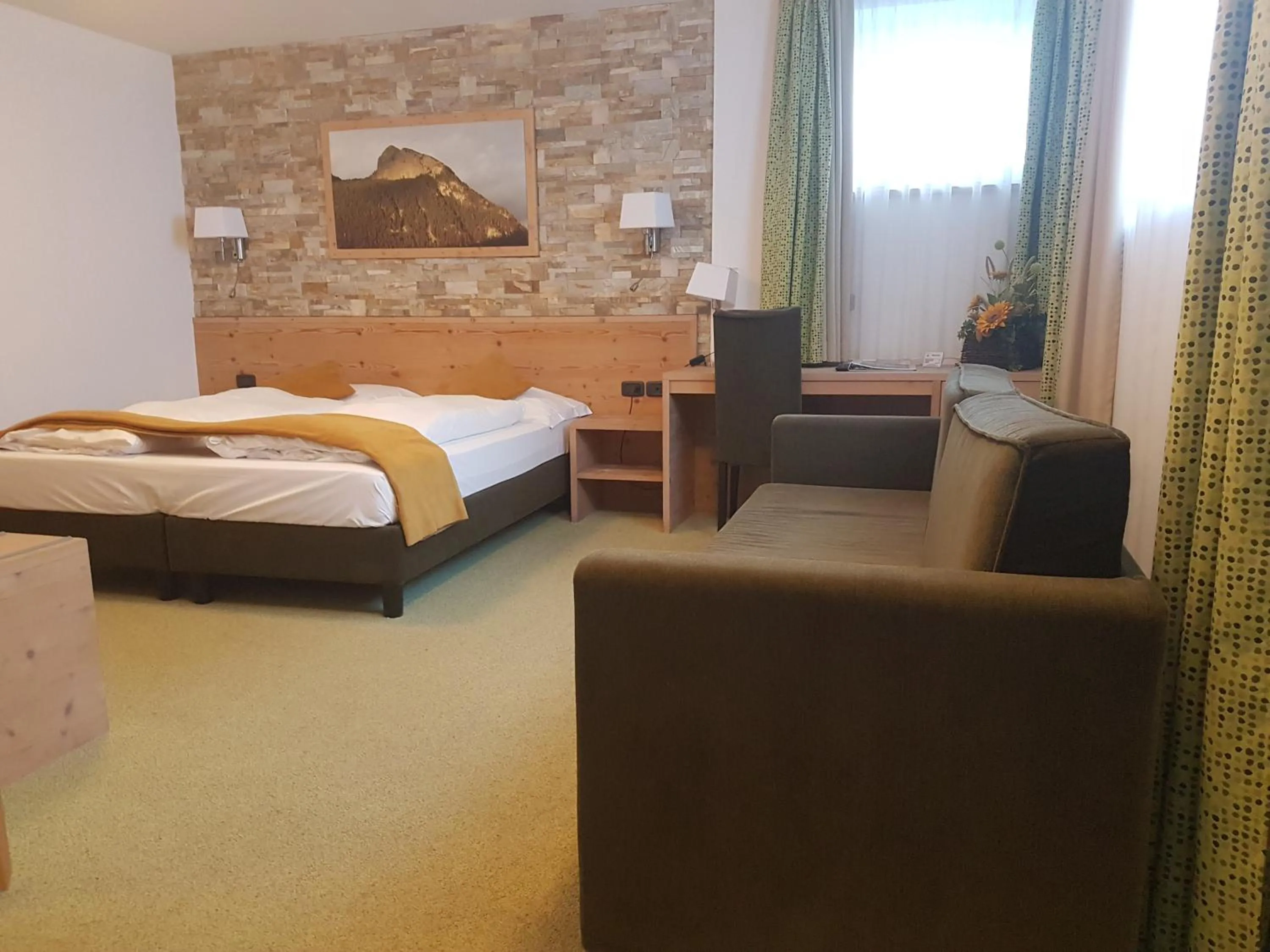 Bed in Ciasa Alpina Relax Hotel