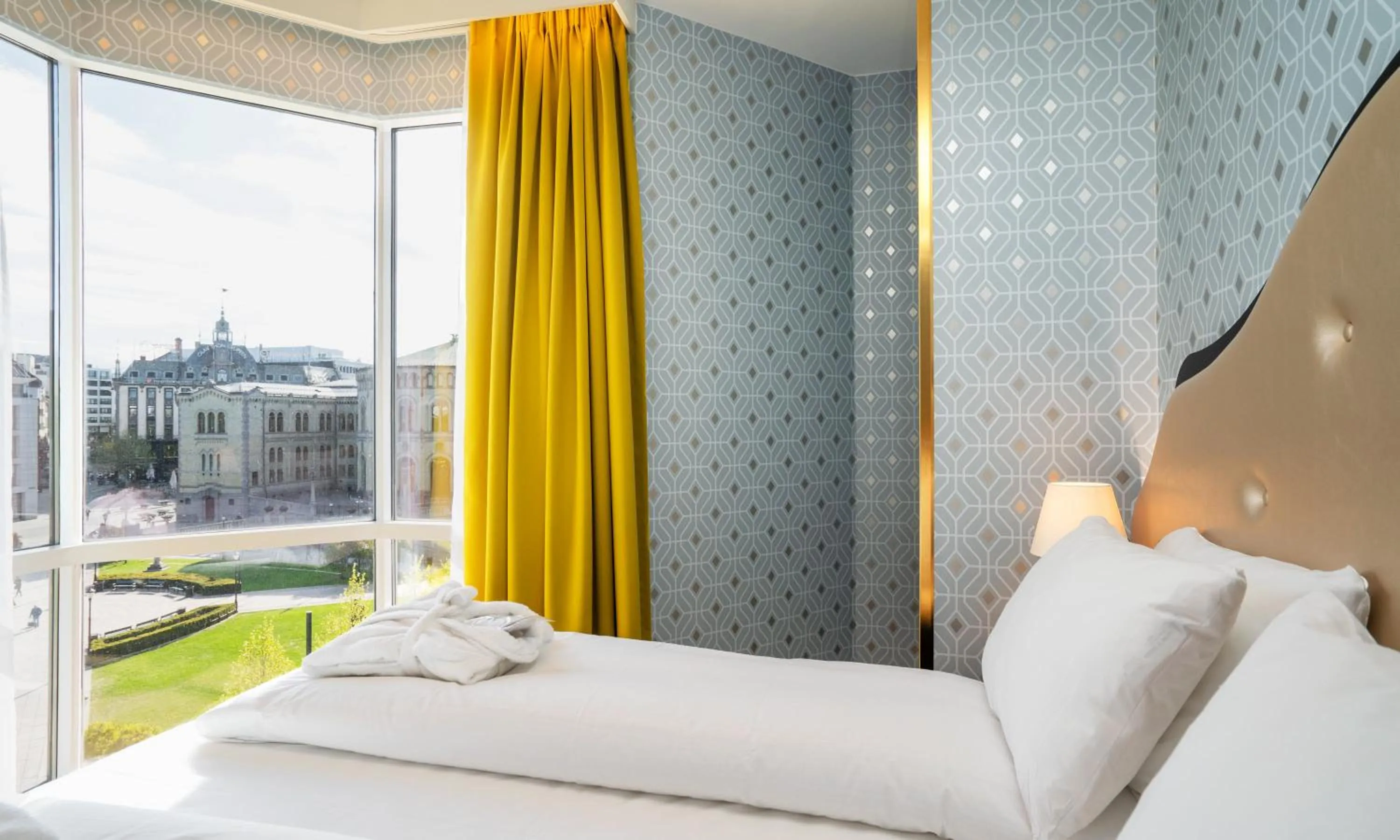 Bed in Thon Hotel Cecil