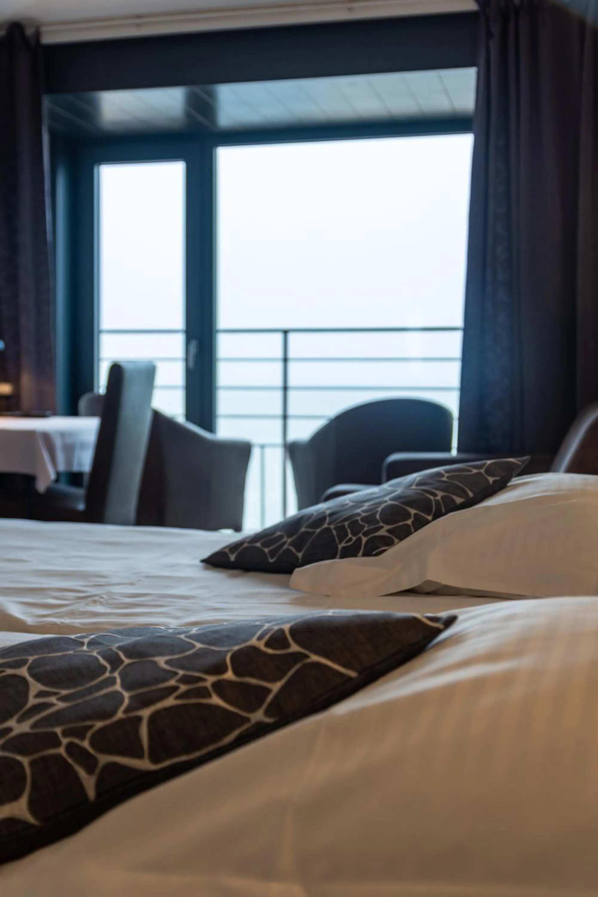 Bed in Hotel Les Mouettes