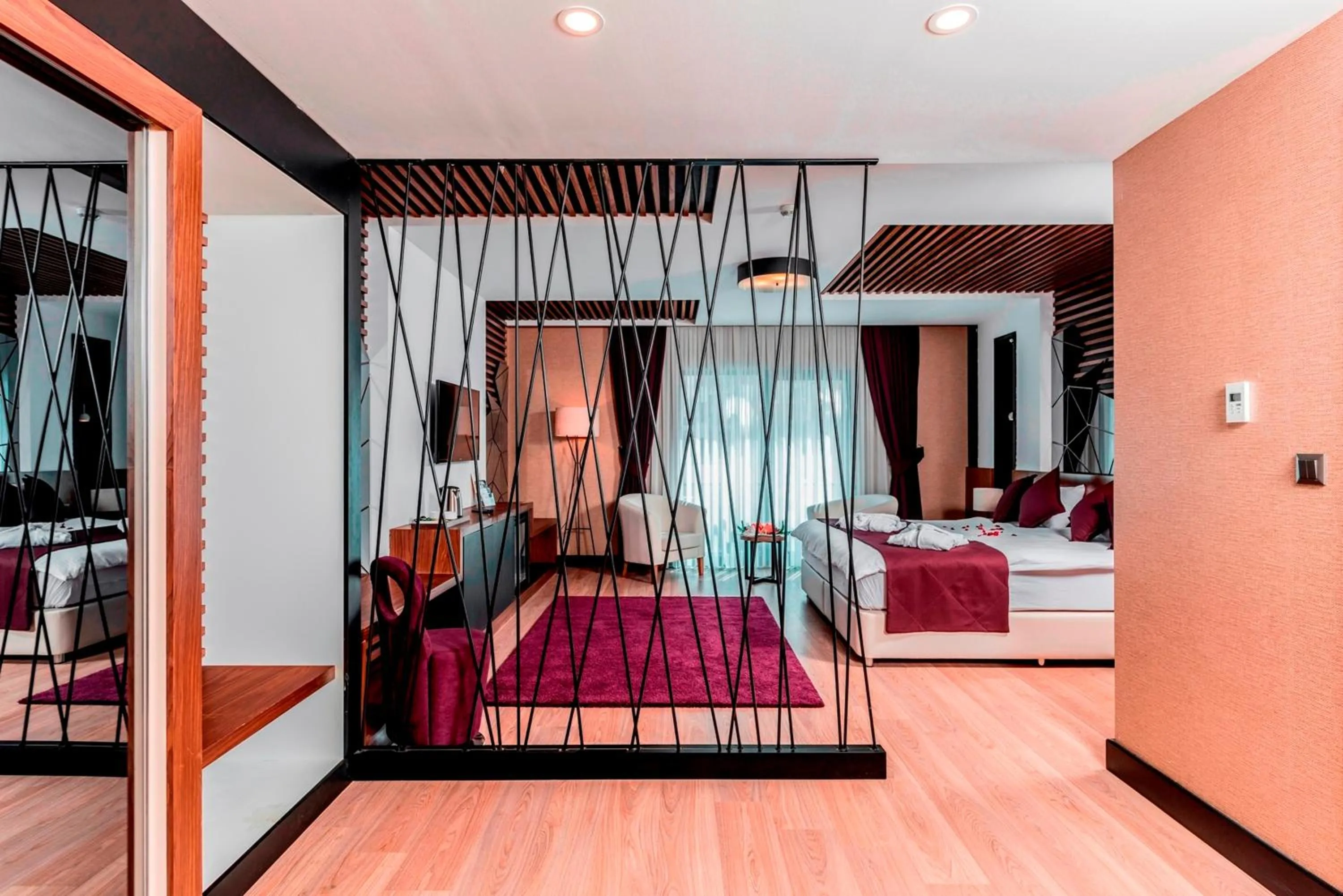 Bed in Aydinoglu Hotel