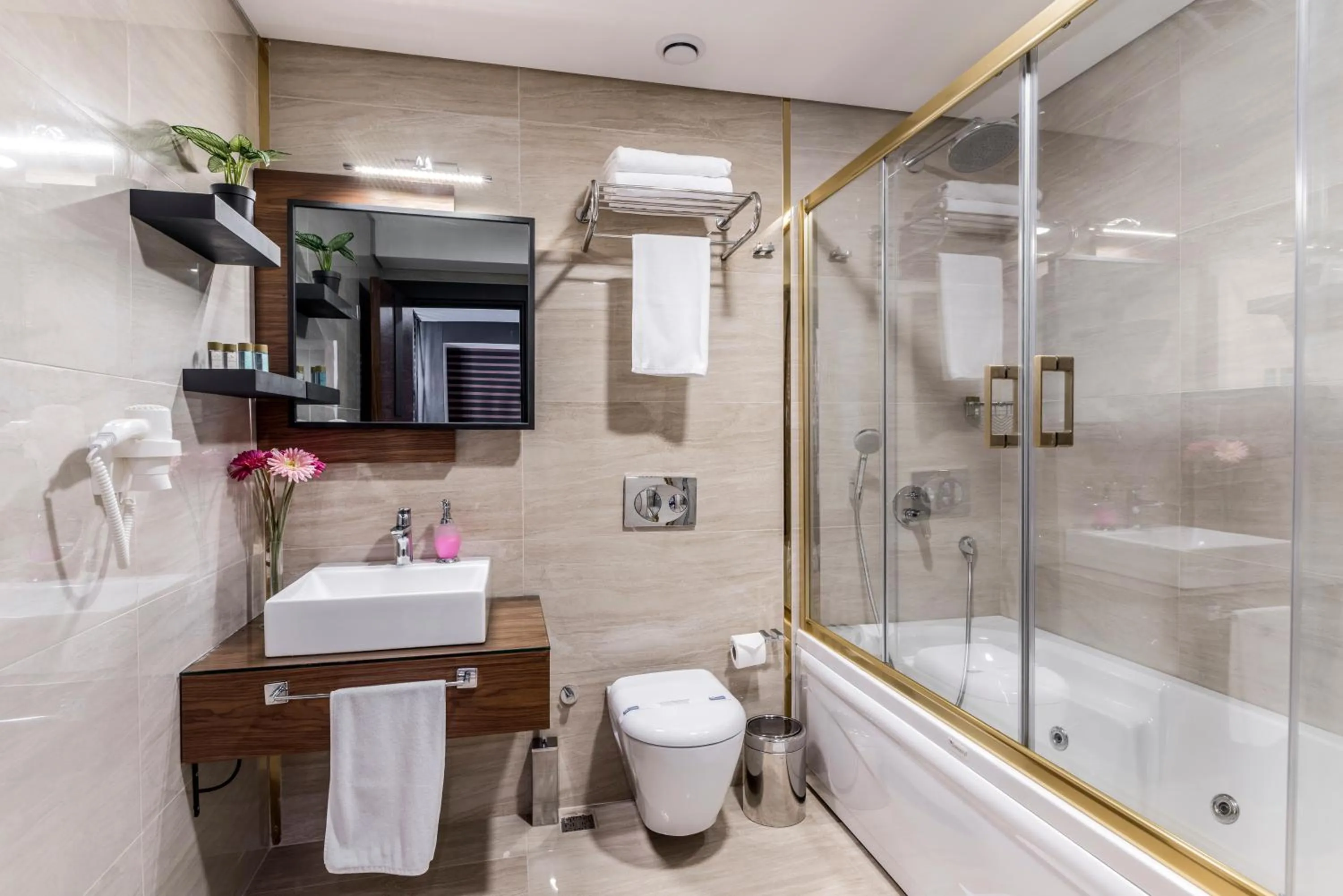 Toilet in Aydinoglu Hotel