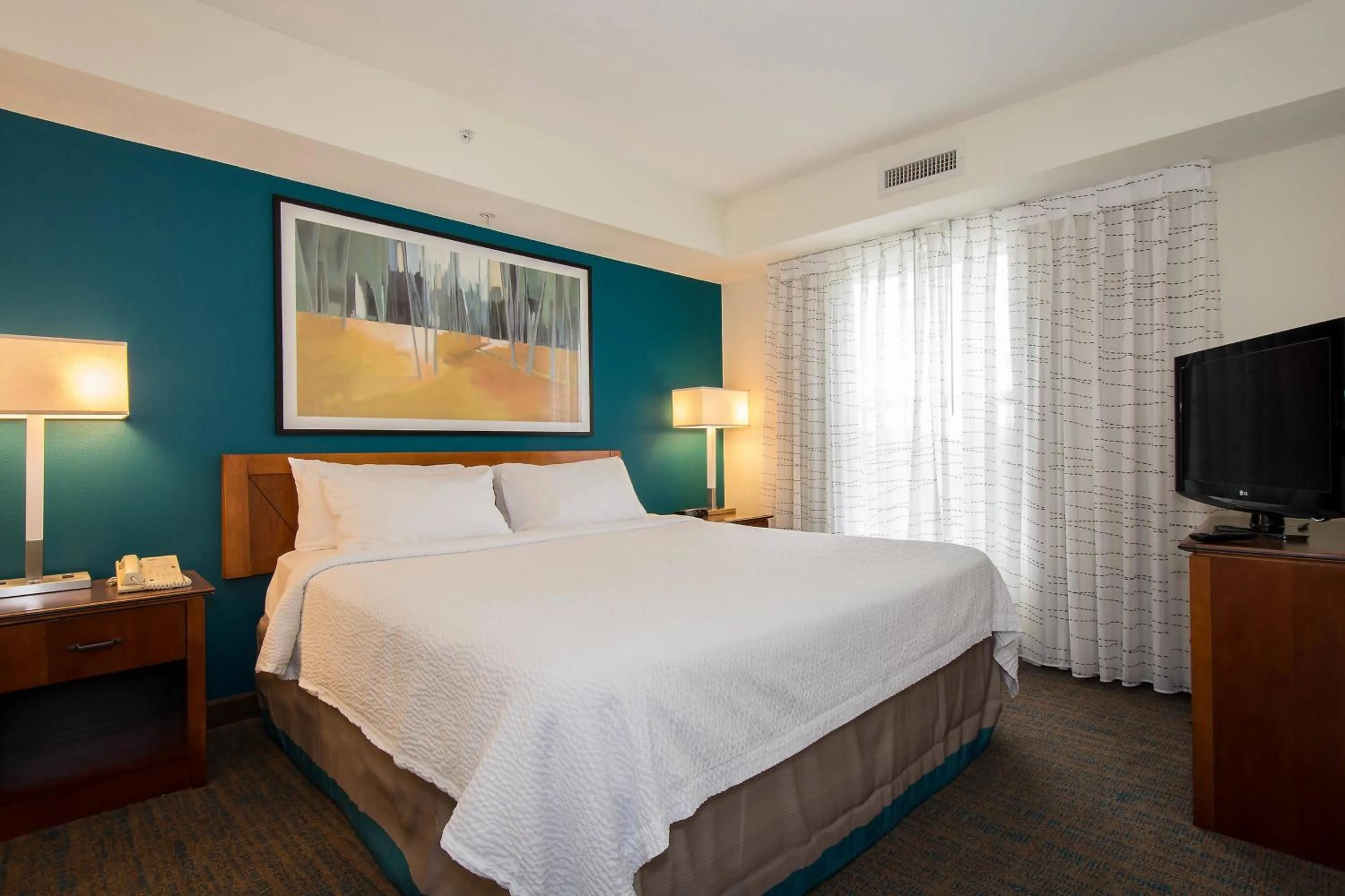 Bedroom, Bed in Residence Inn by Marriott Charlotte Piper Glen