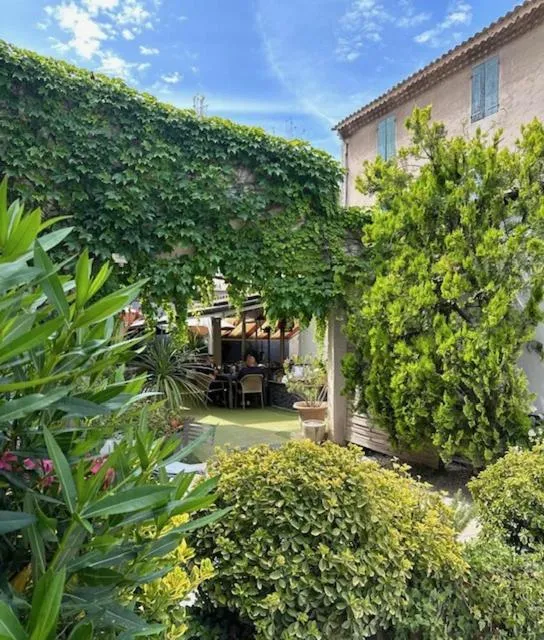 Balcony/Terrace in Logis Hôtel La Fenière