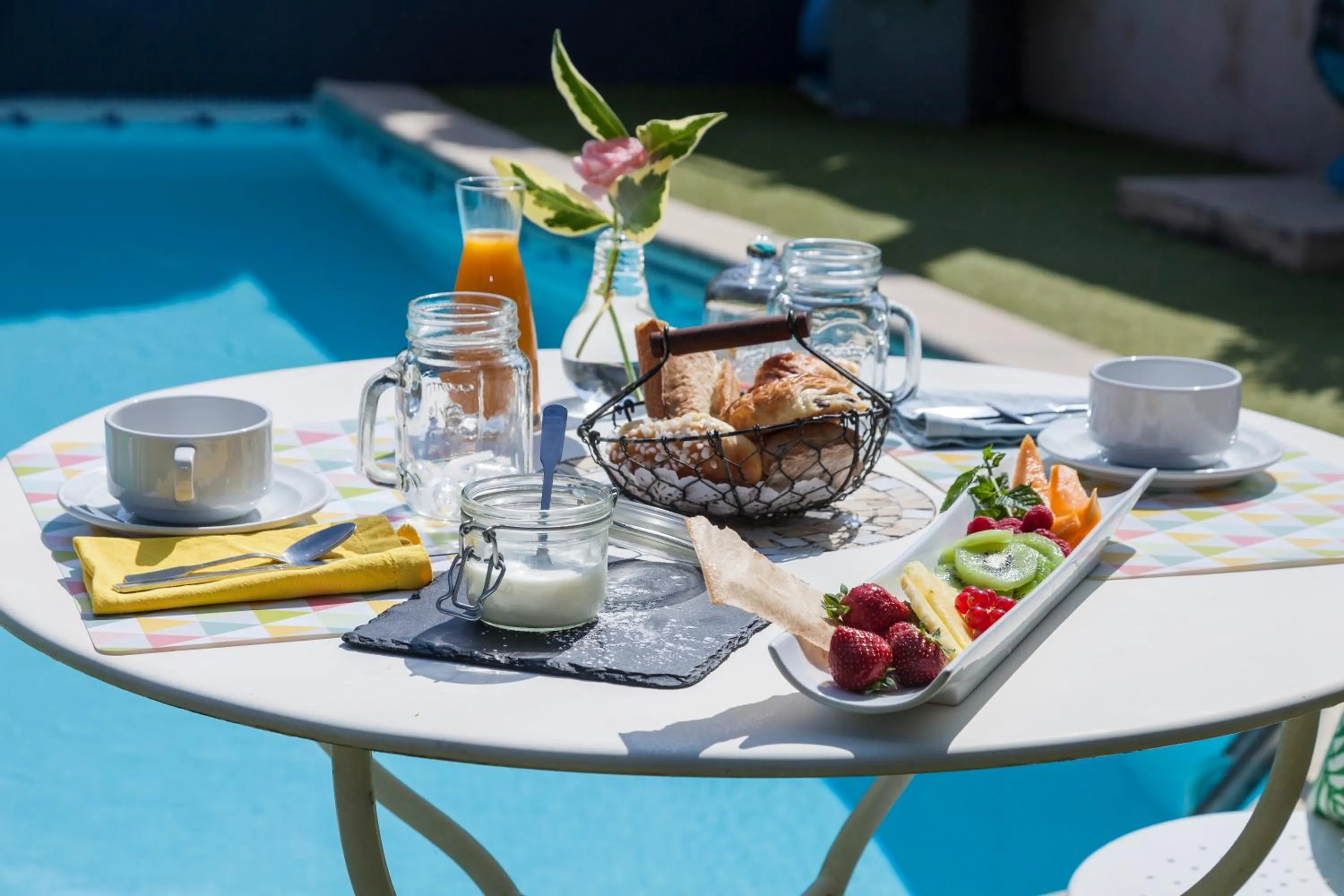 Food close-up in Logis Hôtel La Fenière