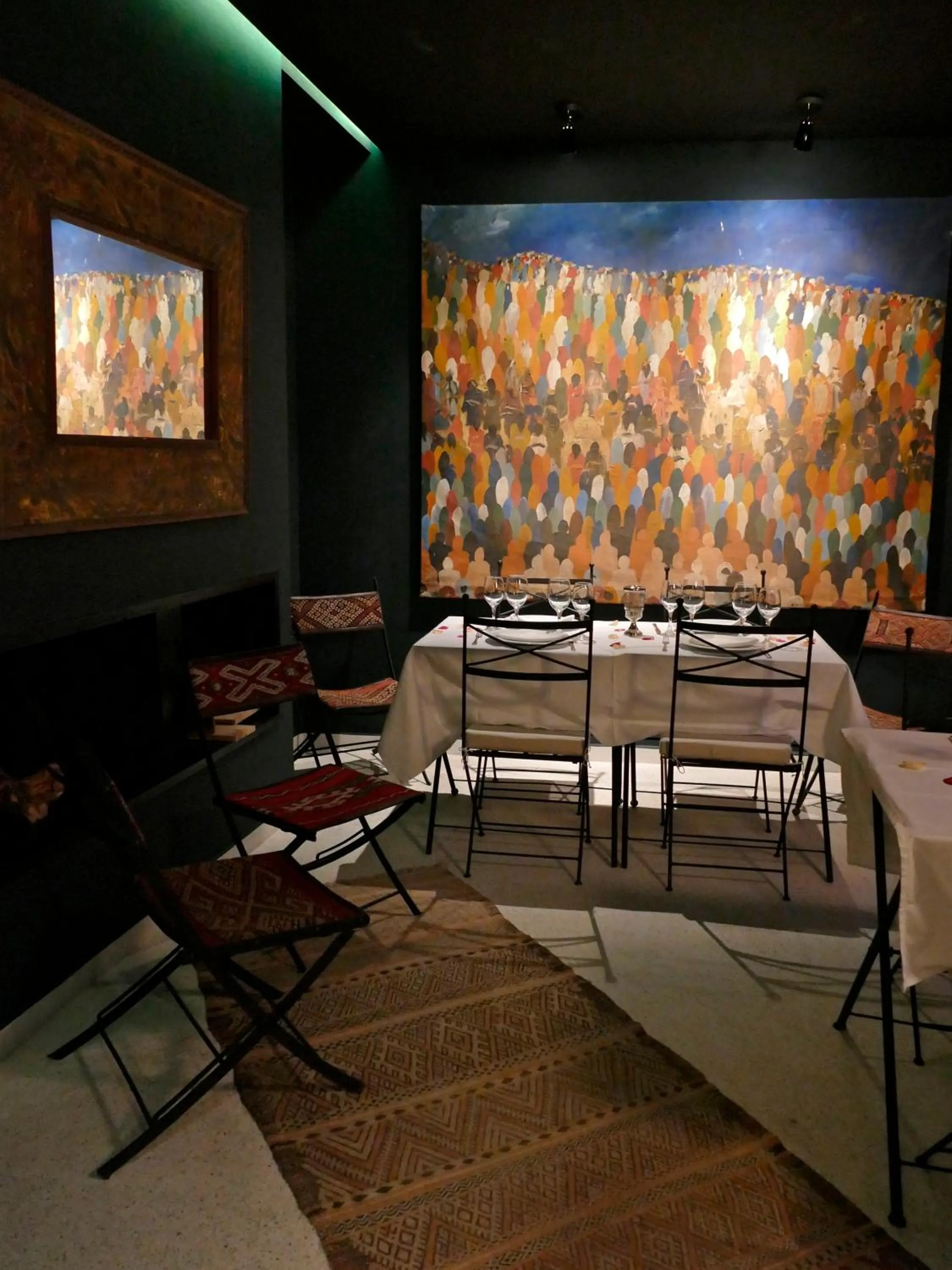 Dining area in Riad Zebrakaro