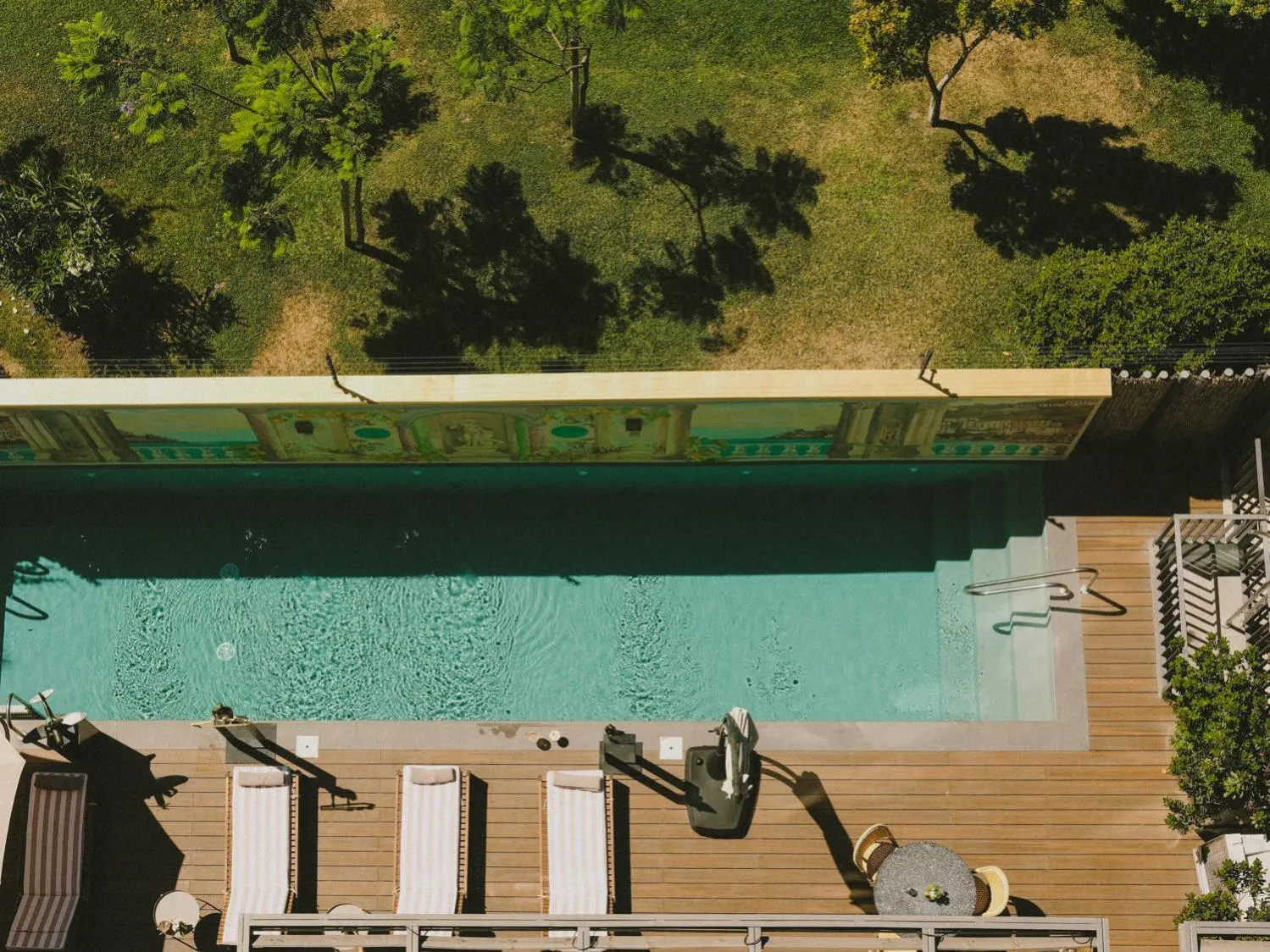 Pool view in Hotel Eco Boutique Bidasoa
