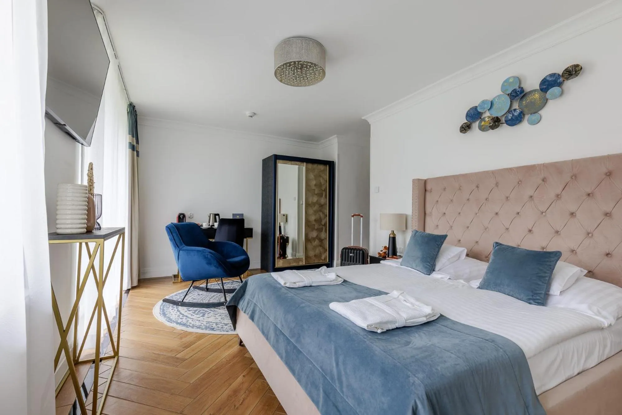 Bed in Prawdzic Family Resort & Wellness