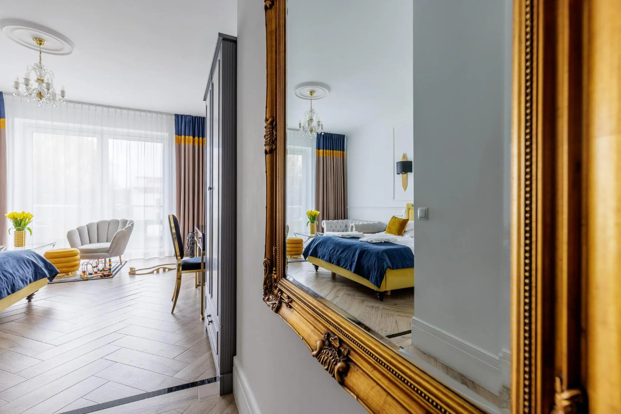 Balcony/Terrace, Bed in Prawdzic Family Resort & Wellness