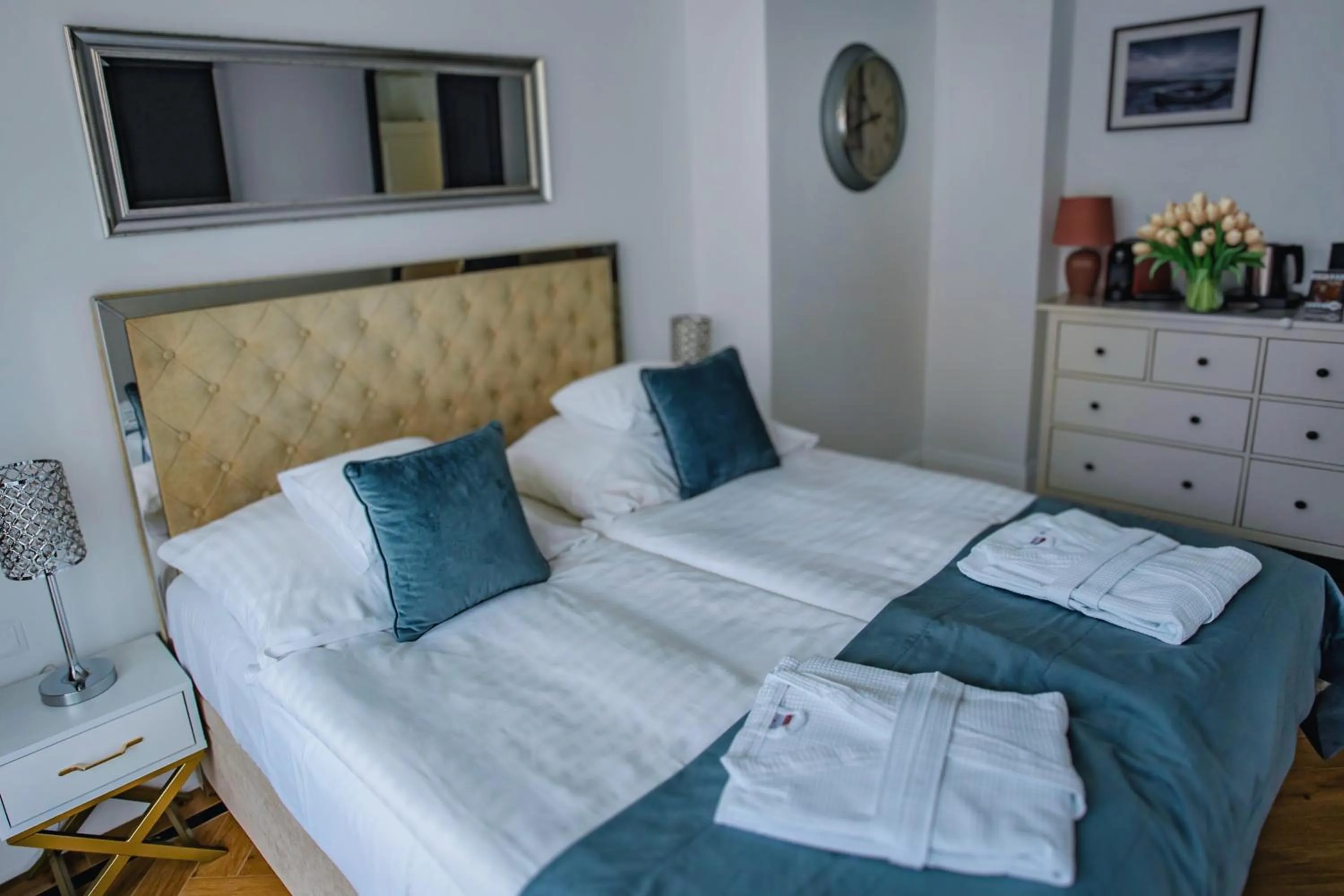 Bed in Prawdzic Family Resort & Wellness