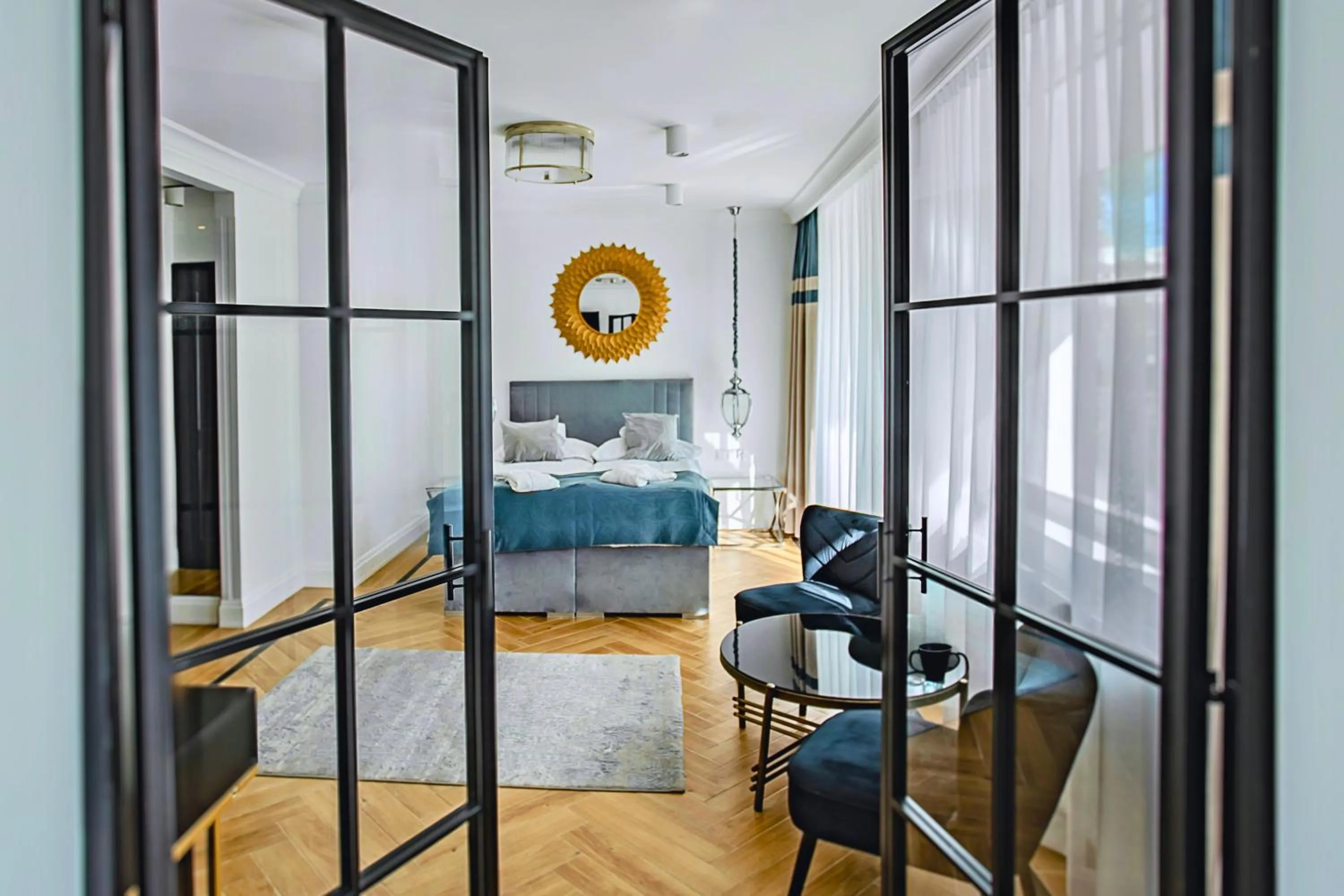 Bed in Prawdzic Family Resort & Wellness