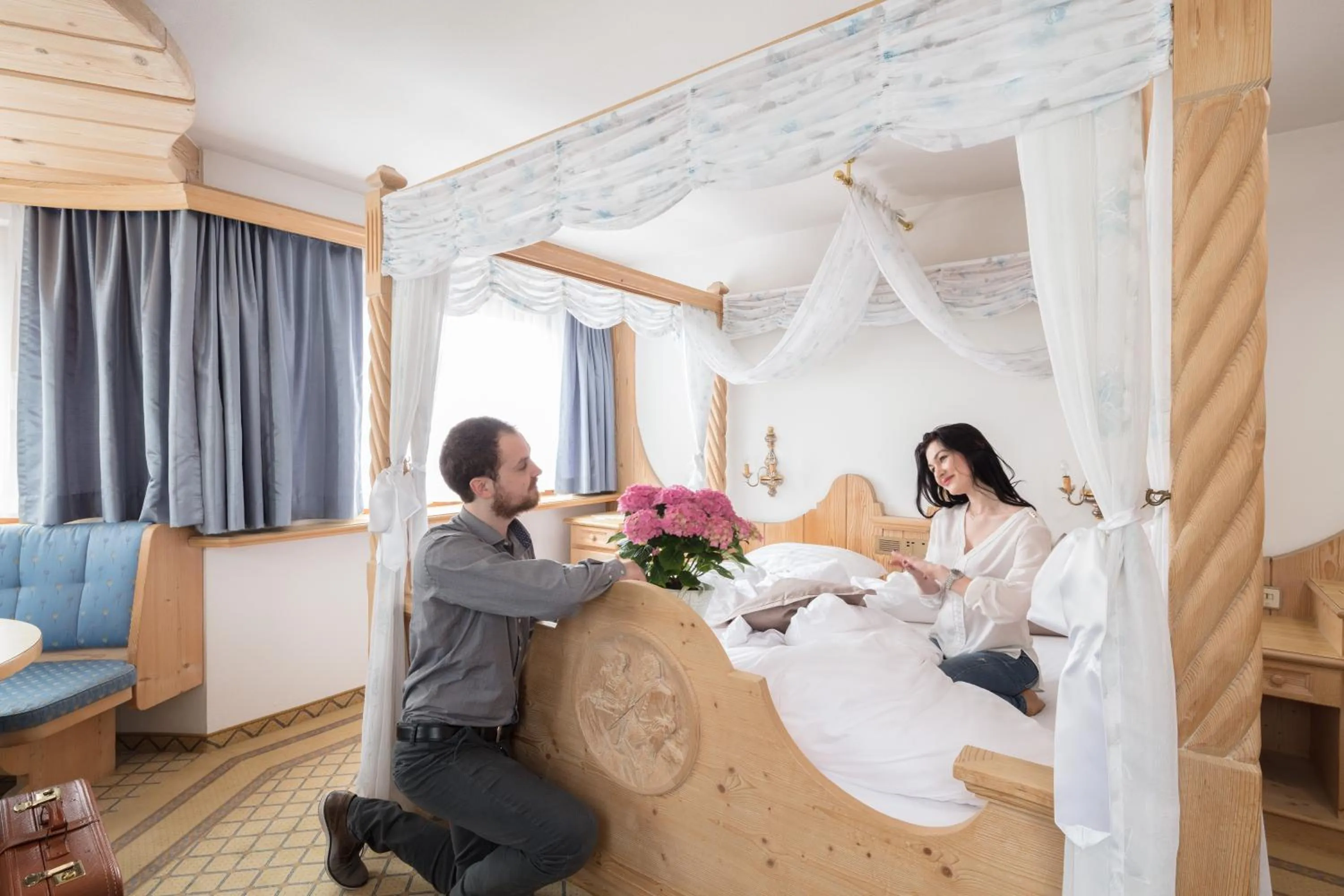 Bed in Alpenhotel Fernau