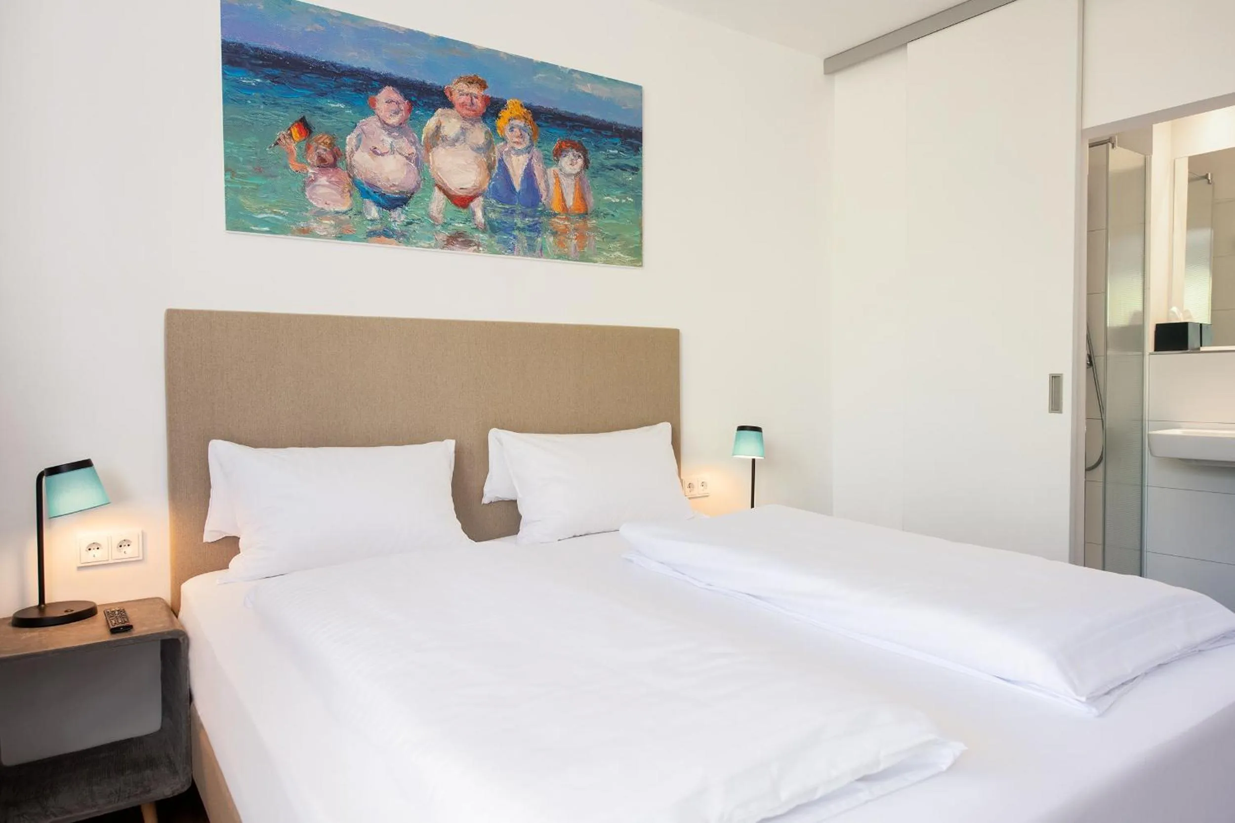 Bed in Hotel Meerzeit