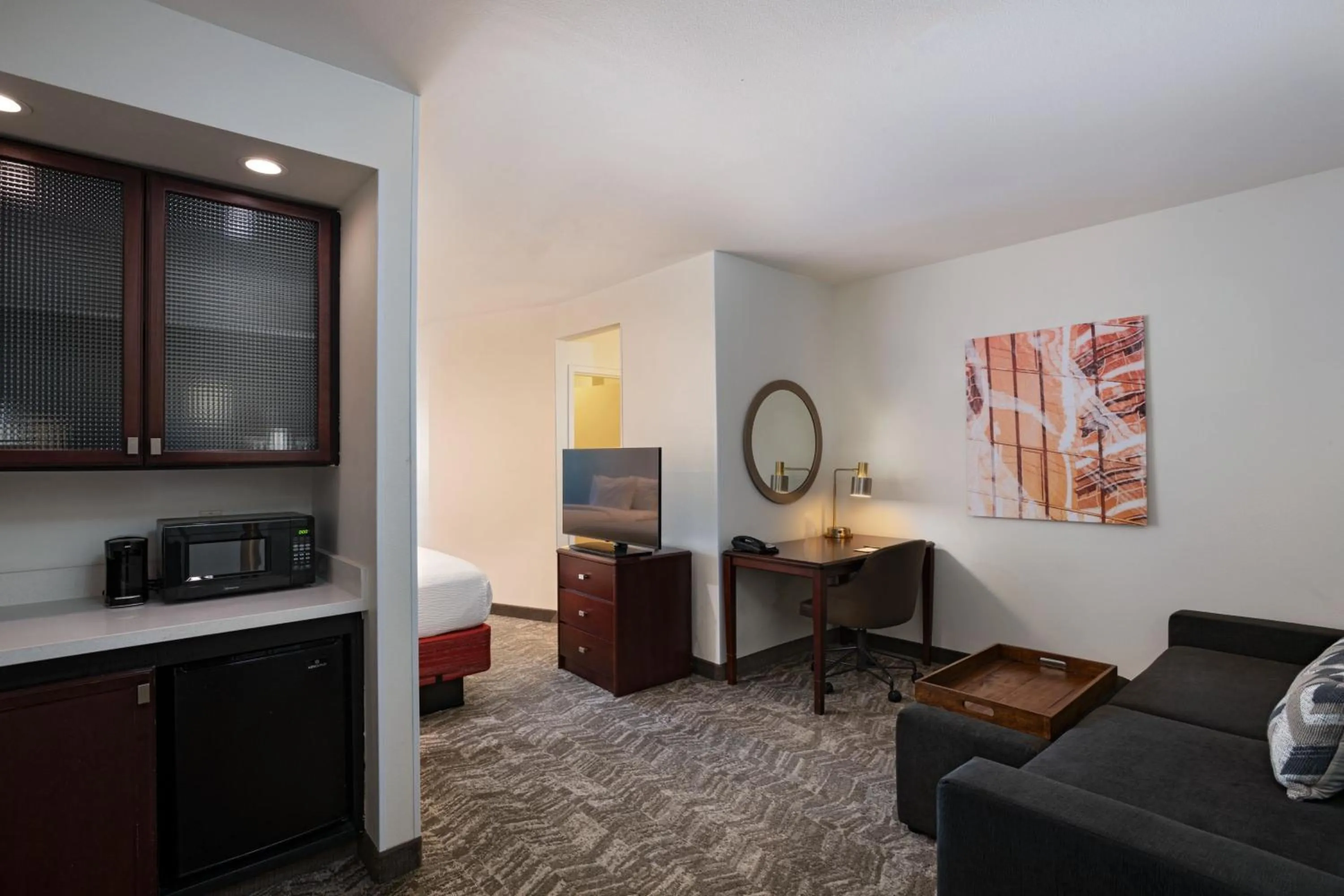 Living room in SpringHill Suites by Marriott Dallas DFW Airport East Las Colinas Irving
