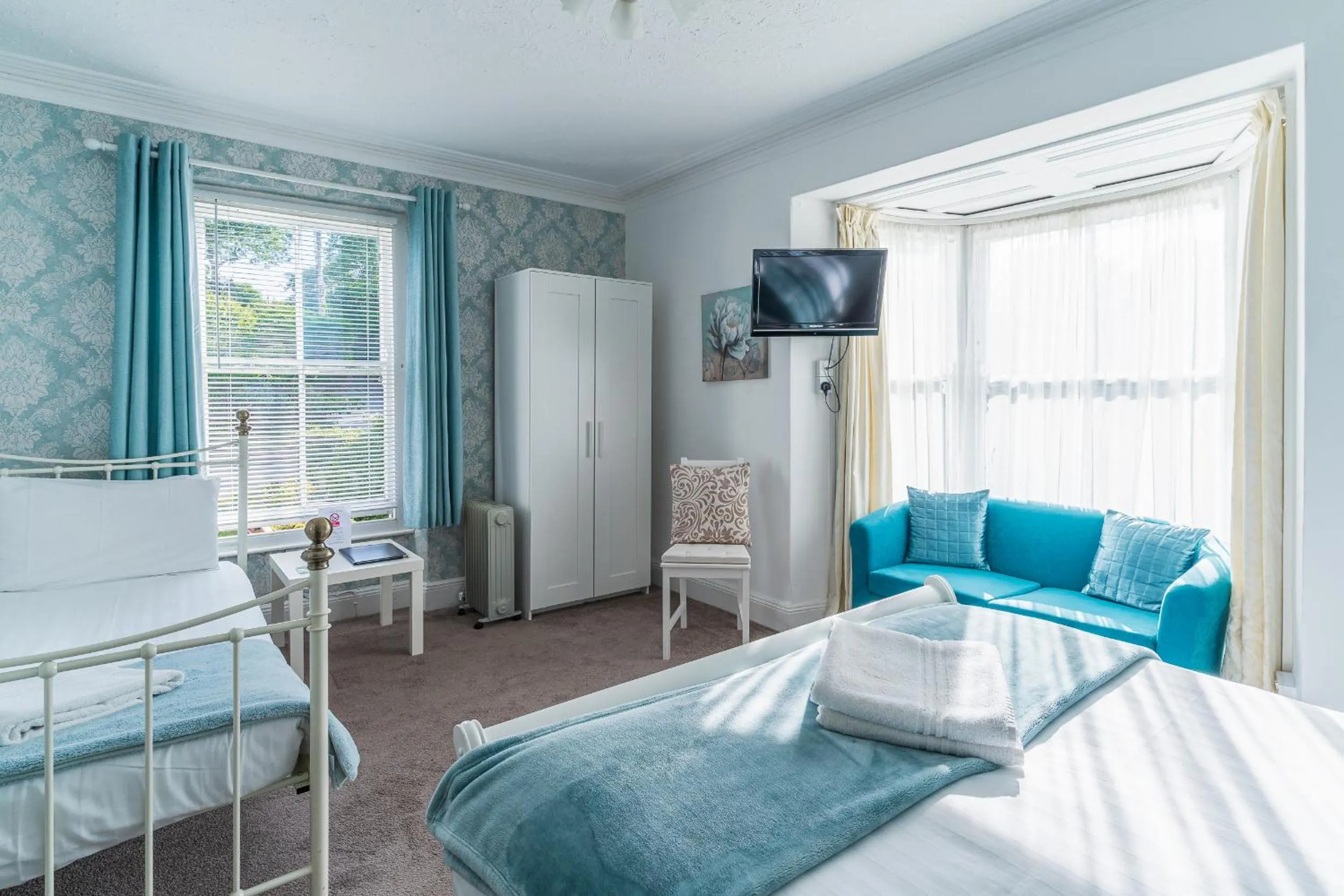 Bed in Rooms at The Highcliffe