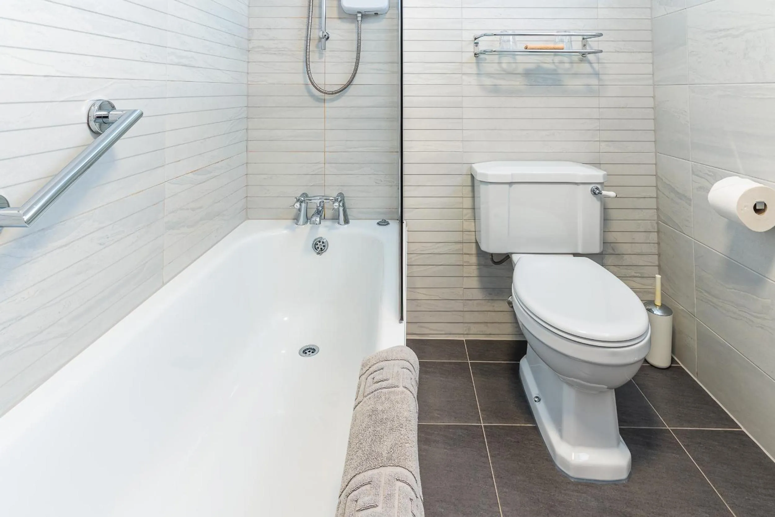 Shower in Rooms at The Highcliffe