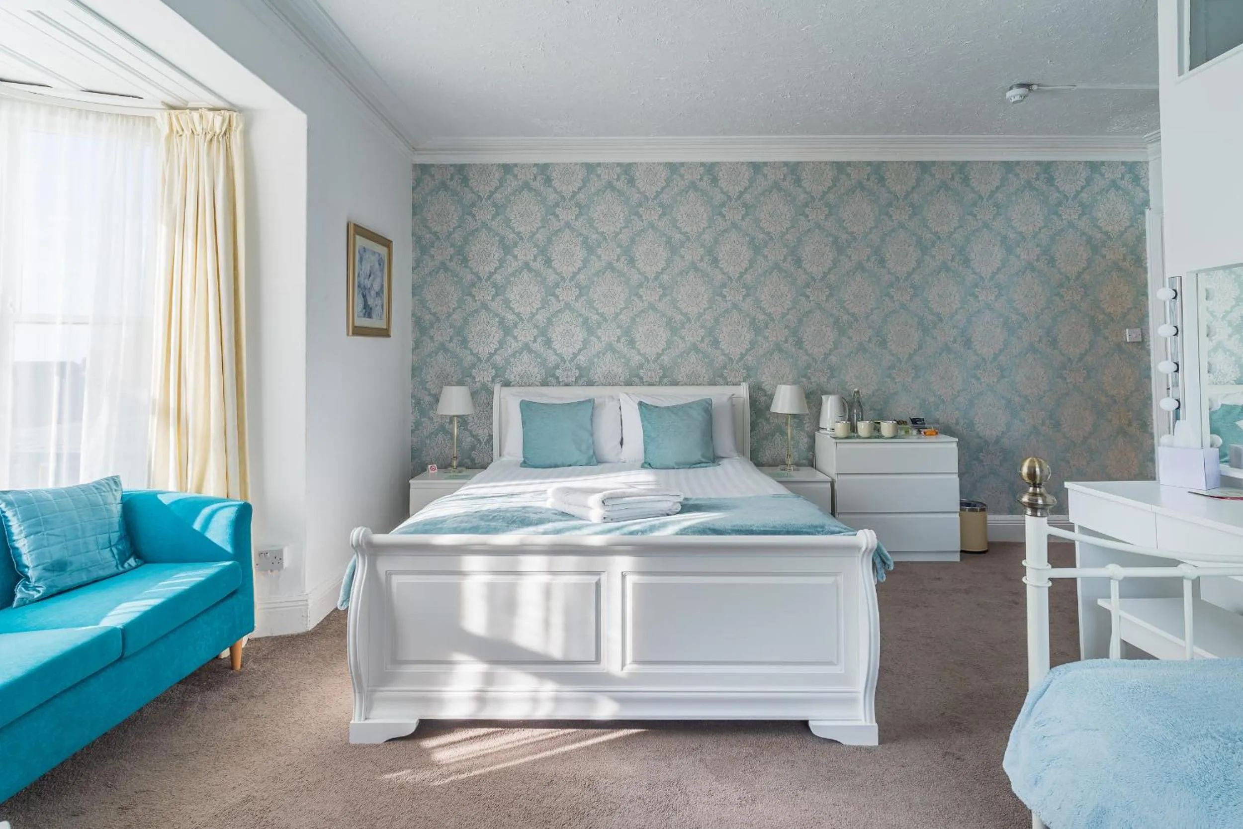 Bed in Rooms at The Highcliffe