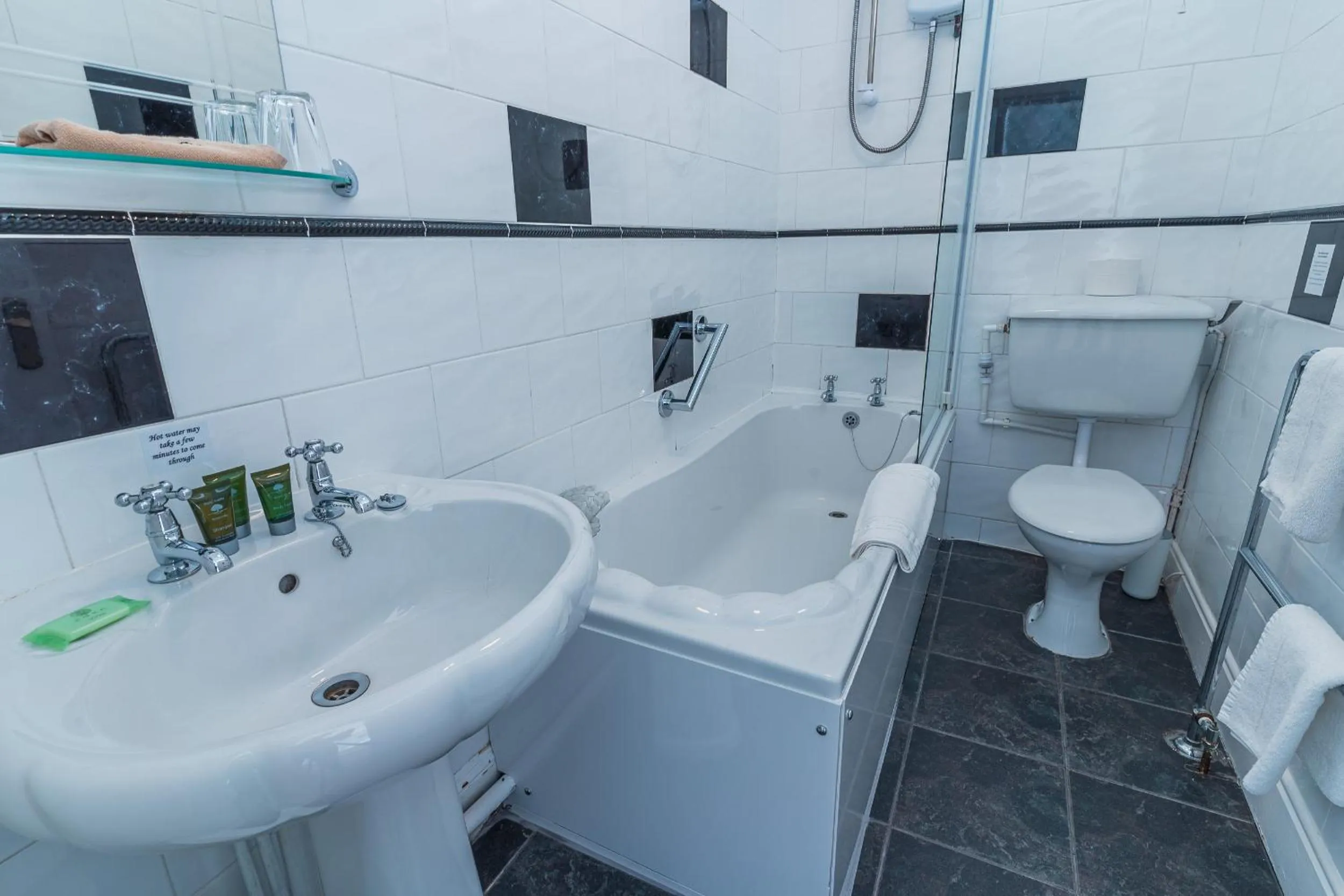 Shower in Rooms at The Highcliffe