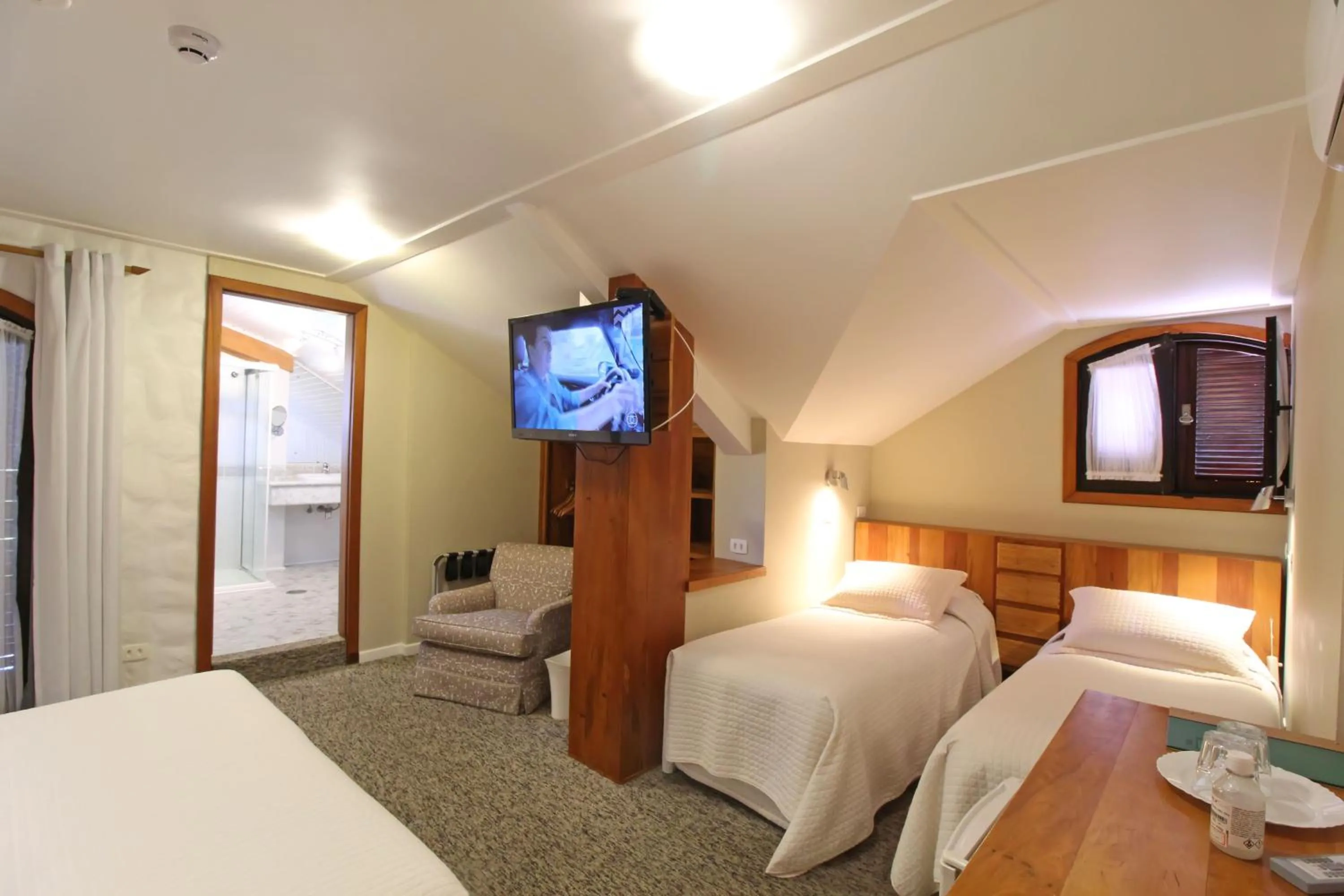 TV and multimedia, Bed in Pousada Villa Capivary Campos do Jordão