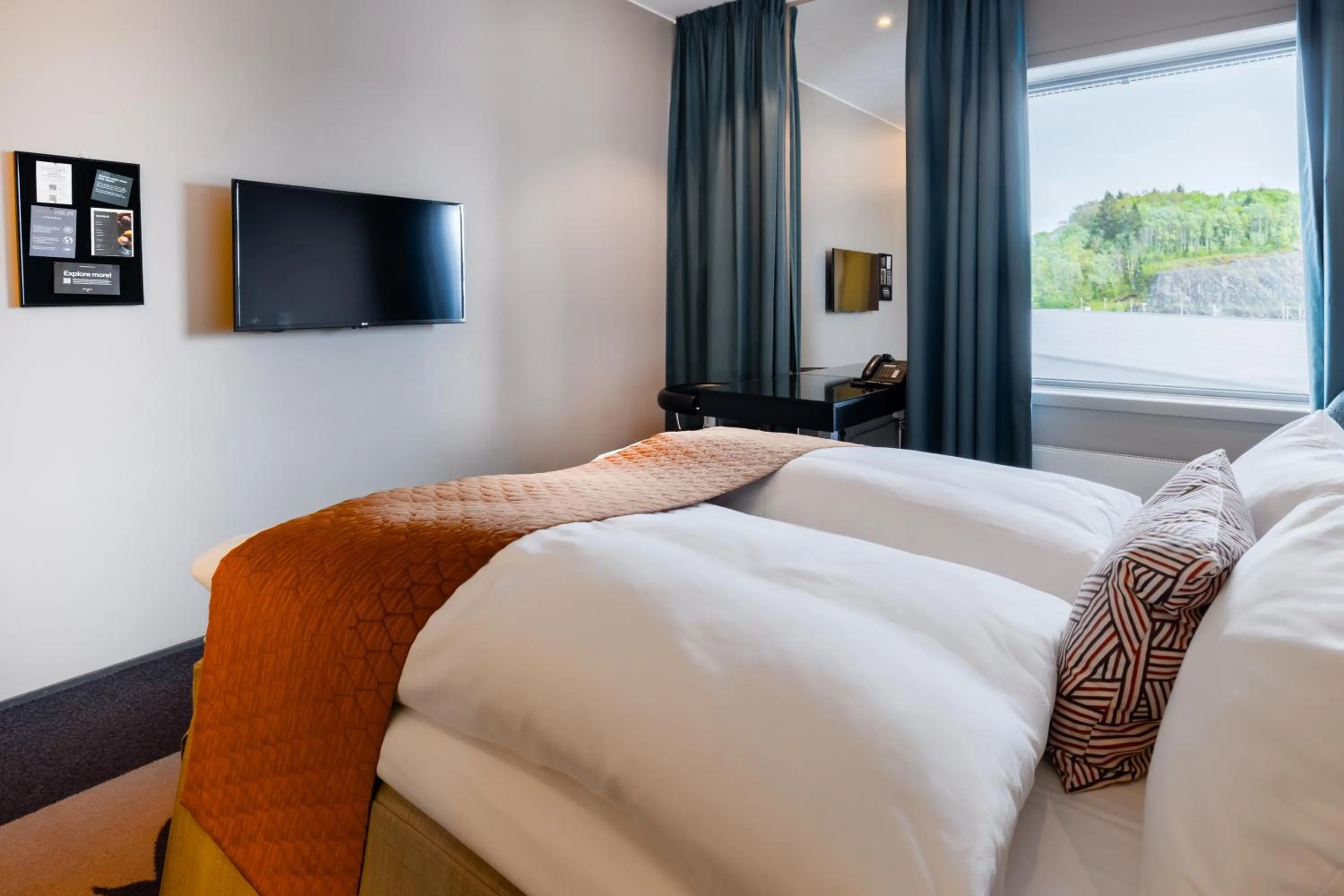 Bed in Clarion Hotel Bergen Airport