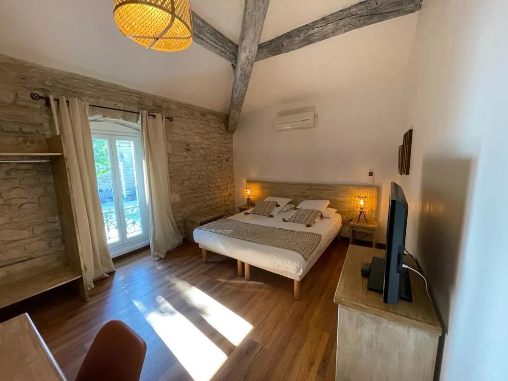 Photo of the whole room, Bed in Hotel Mas De Galoffre