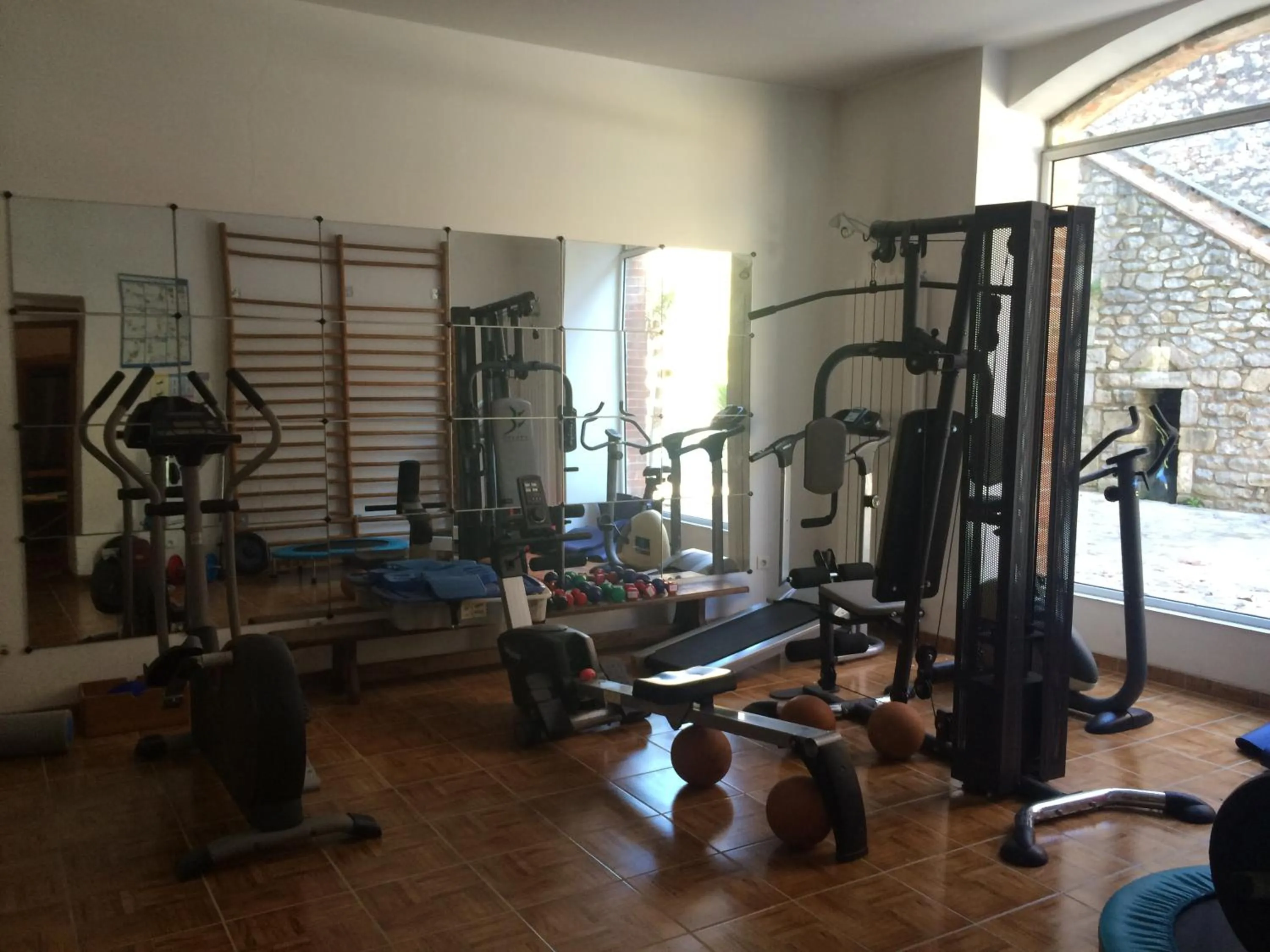 Fitness centre/facilities in Hotel Mas De Galoffre
