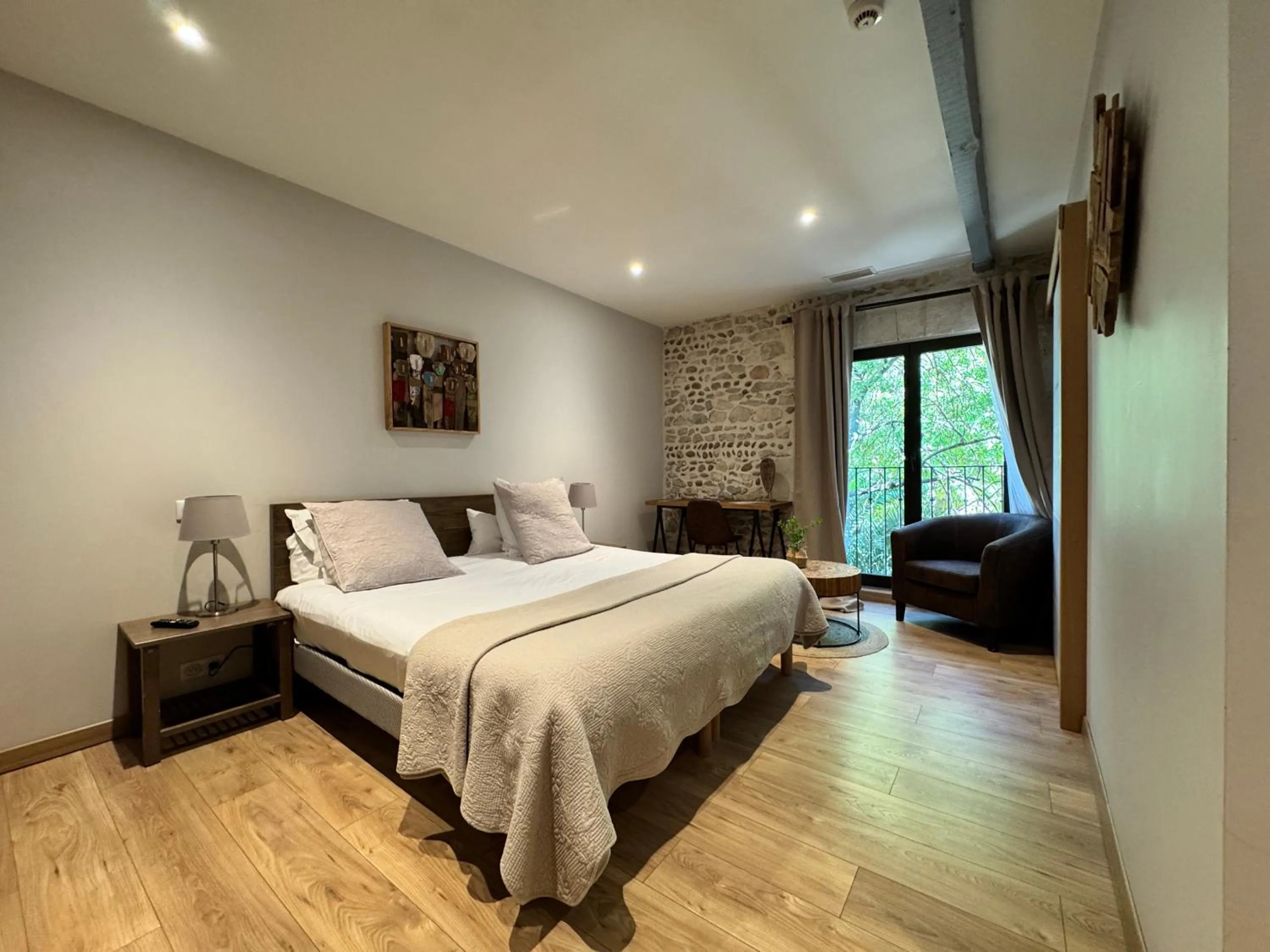 Bed in Hotel Le Galambre