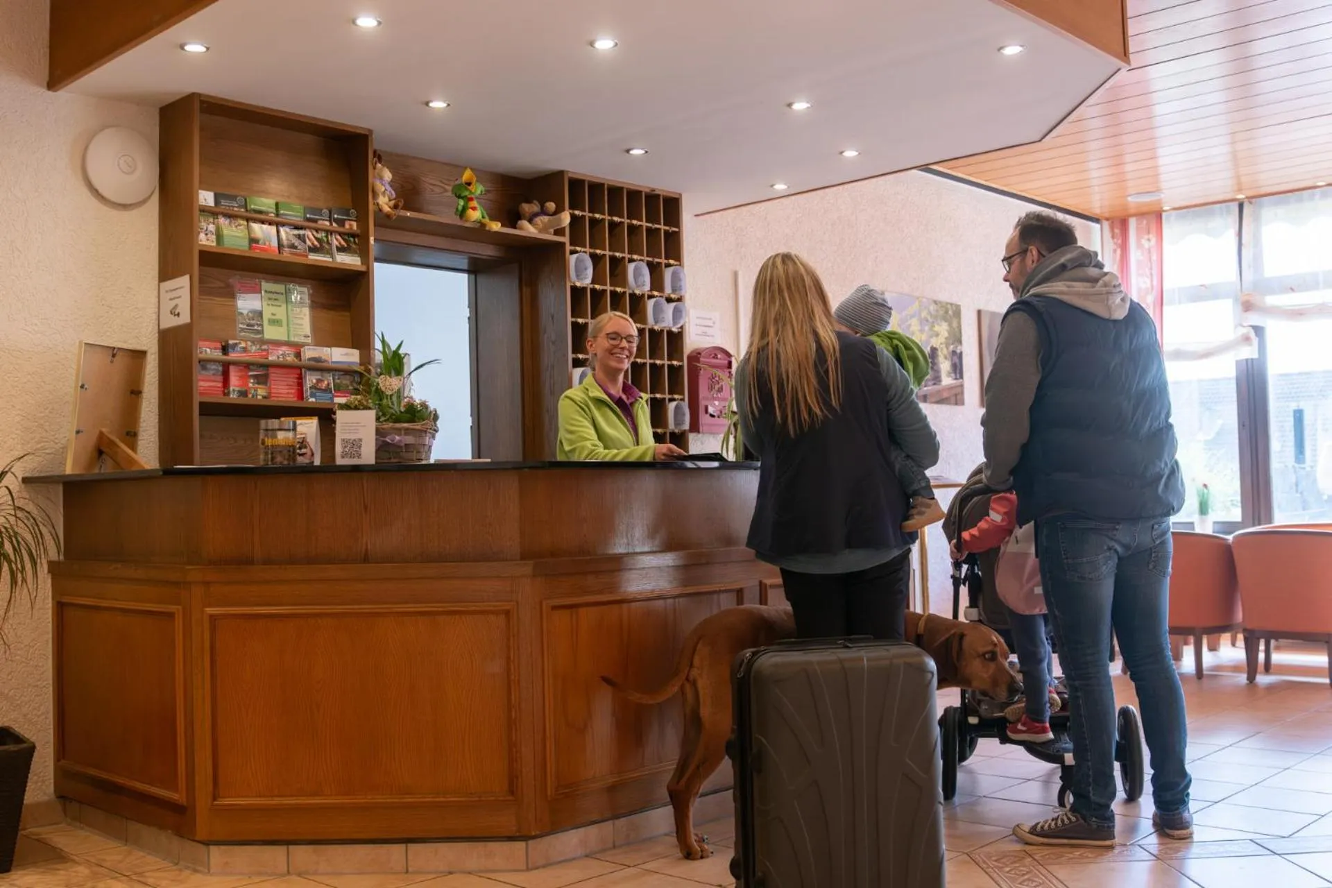Lobby or reception in Der Wolfshof - Dein Zuhause im Harz