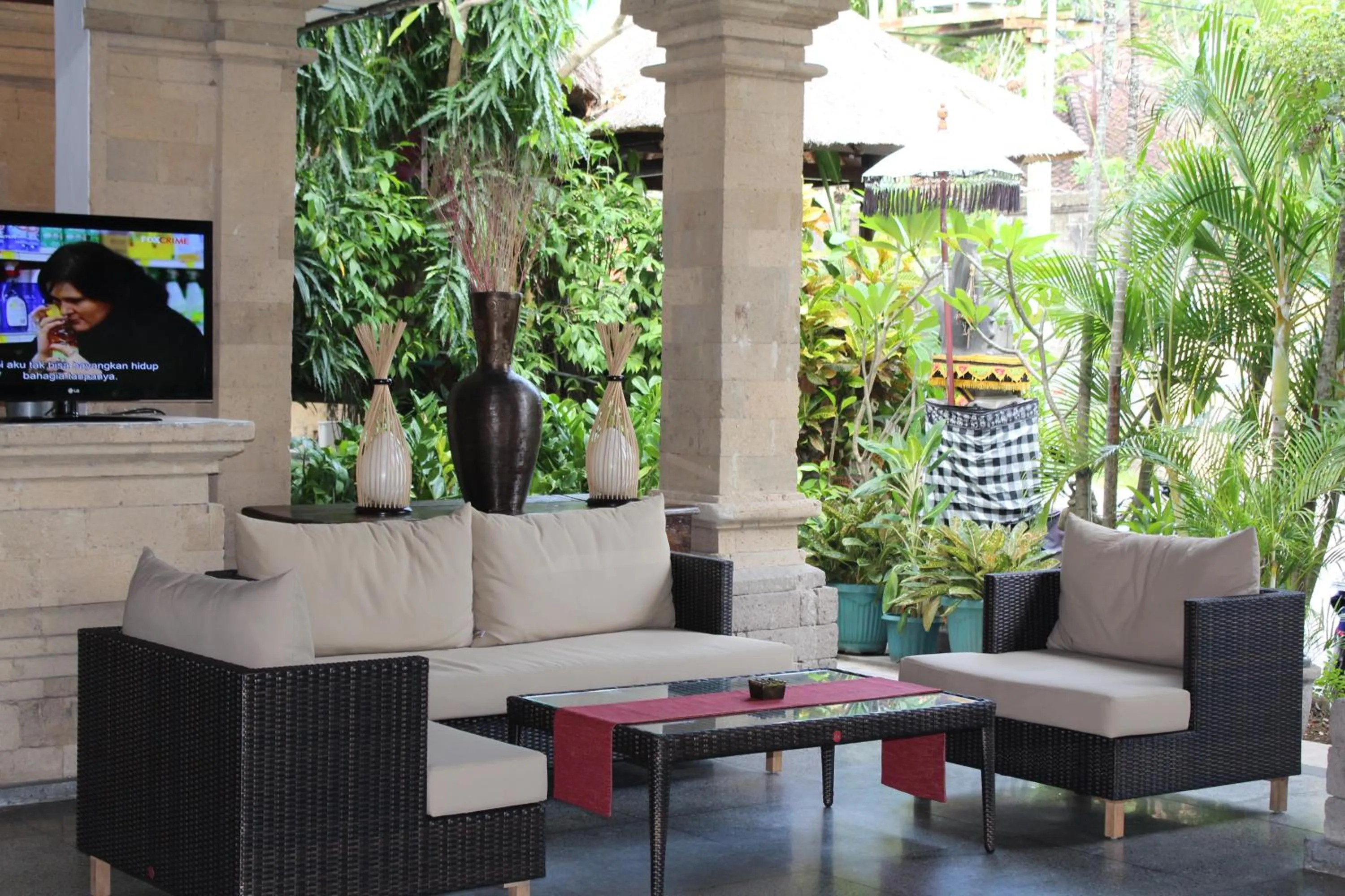 Seating area in Bali Agung Village