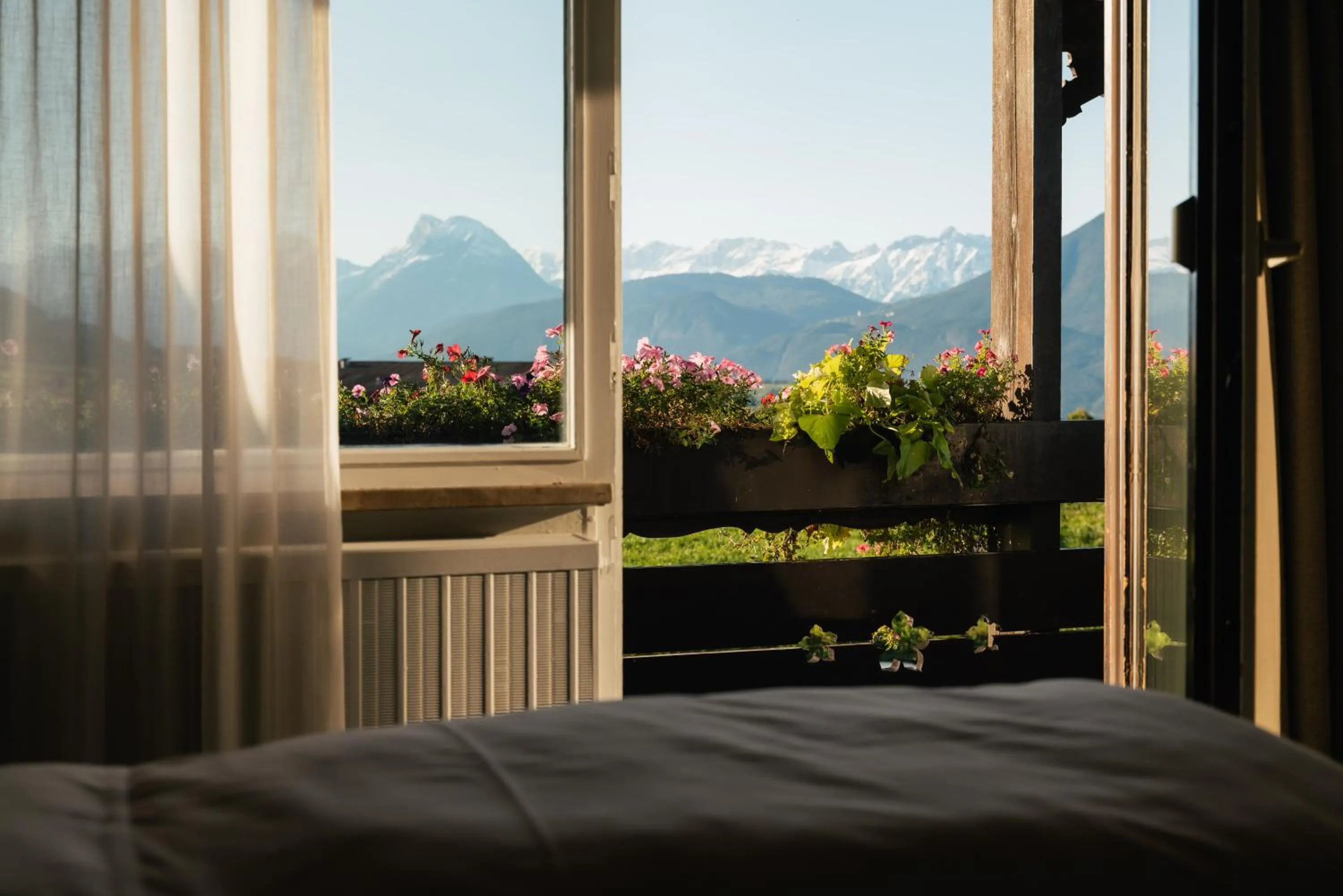 Balcony/Terrace, Bed in MONDI Hotel Axams