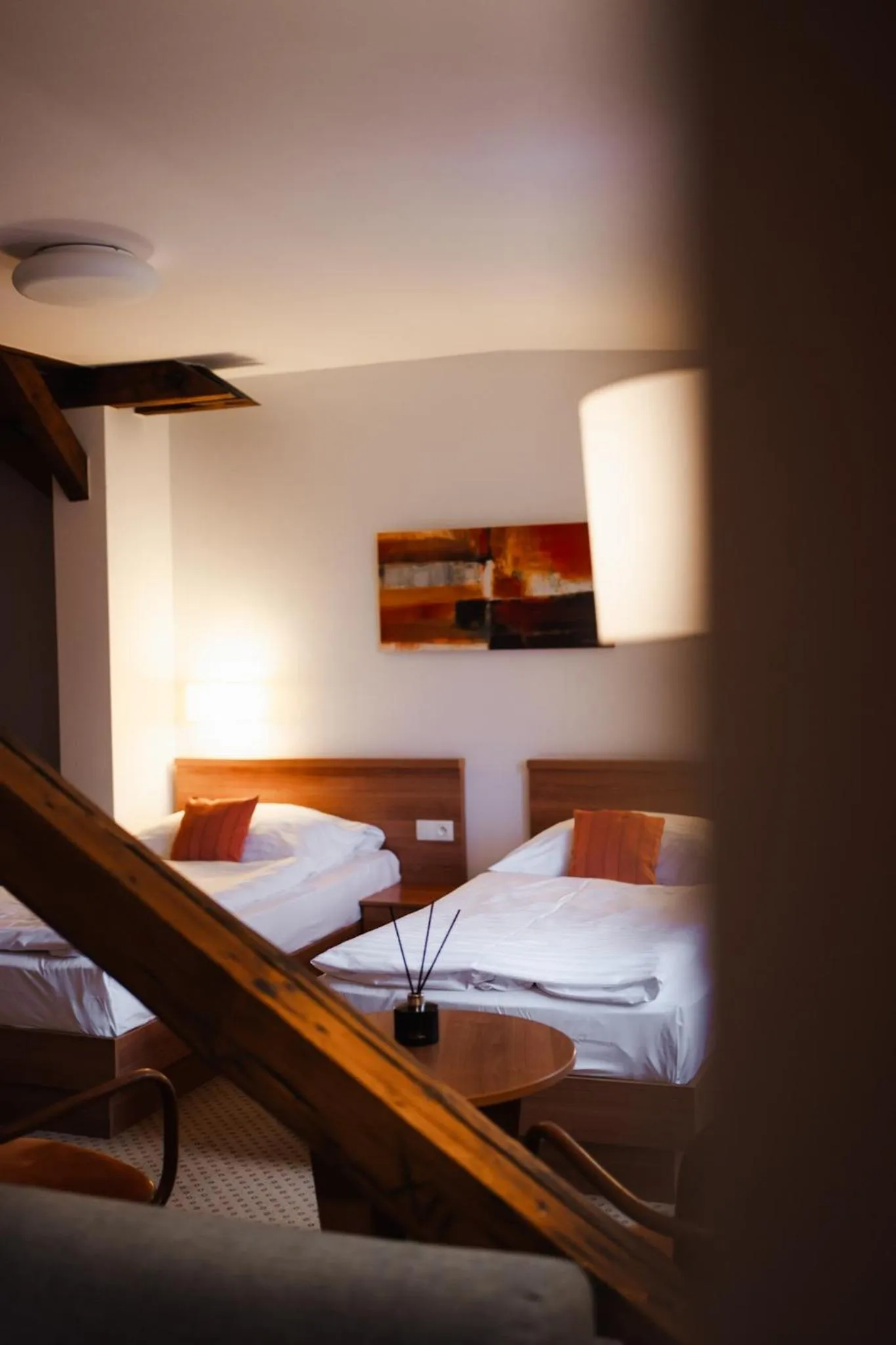 Bed in Hotel Kopanice