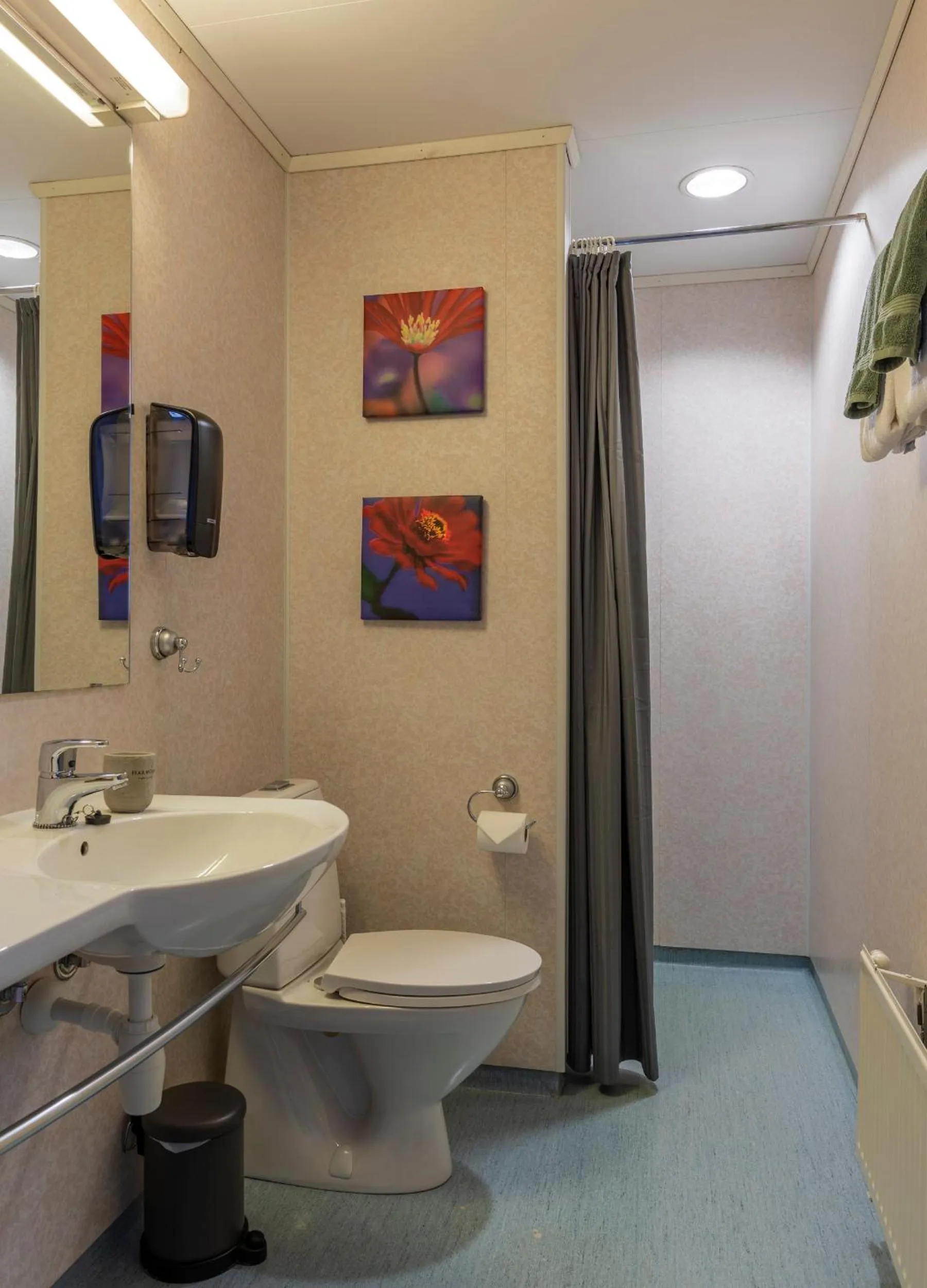 Bathroom in Vikingskipet Hotell