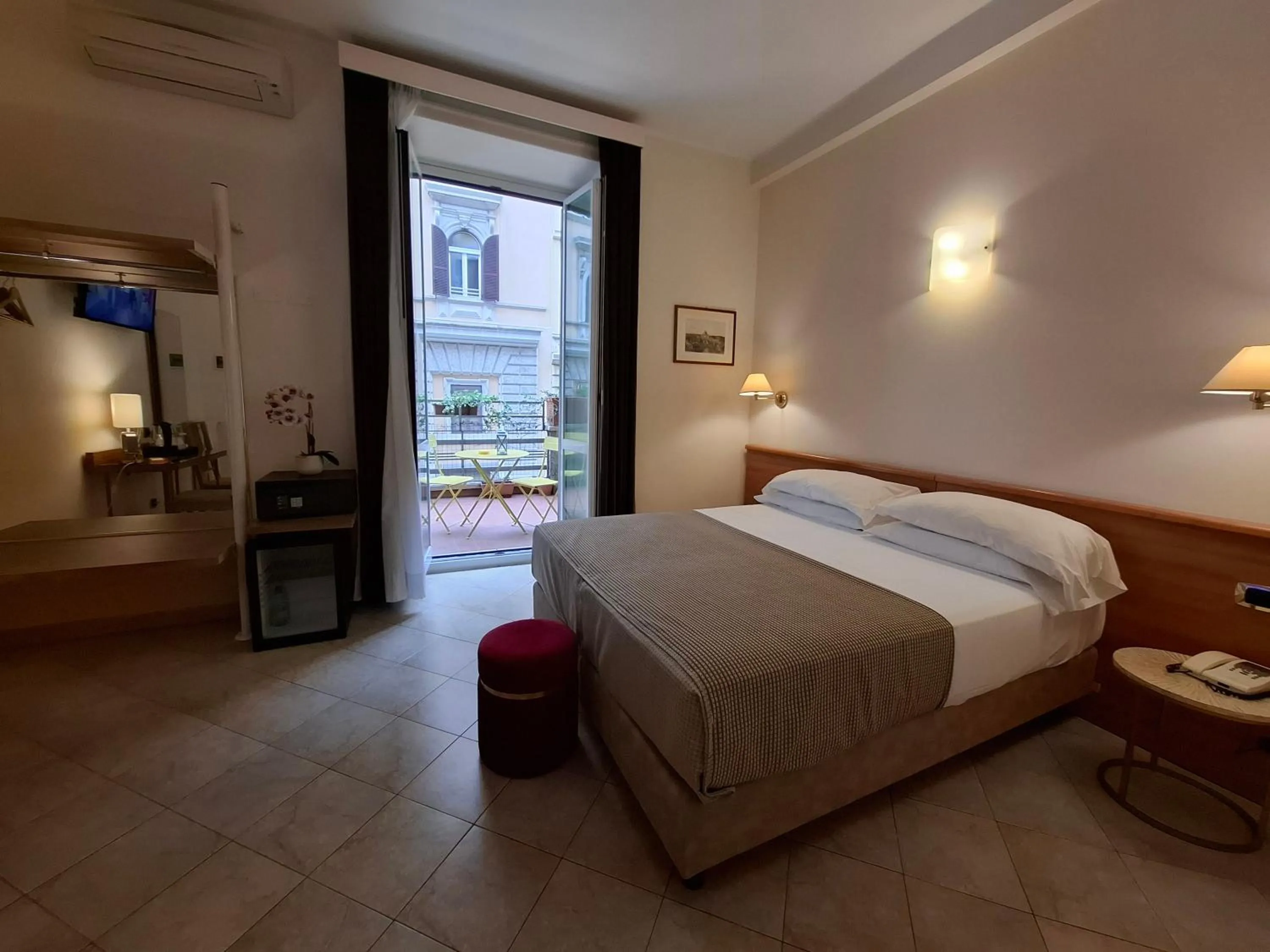 Bed in Hotel Principe Eugenio