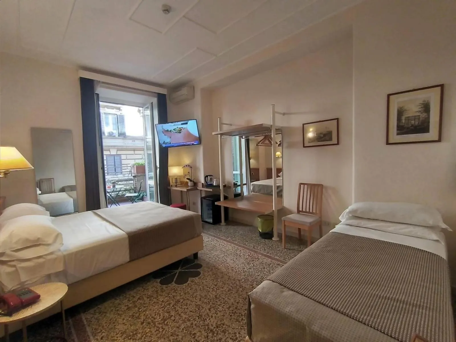 Bed in Hotel Principe Eugenio