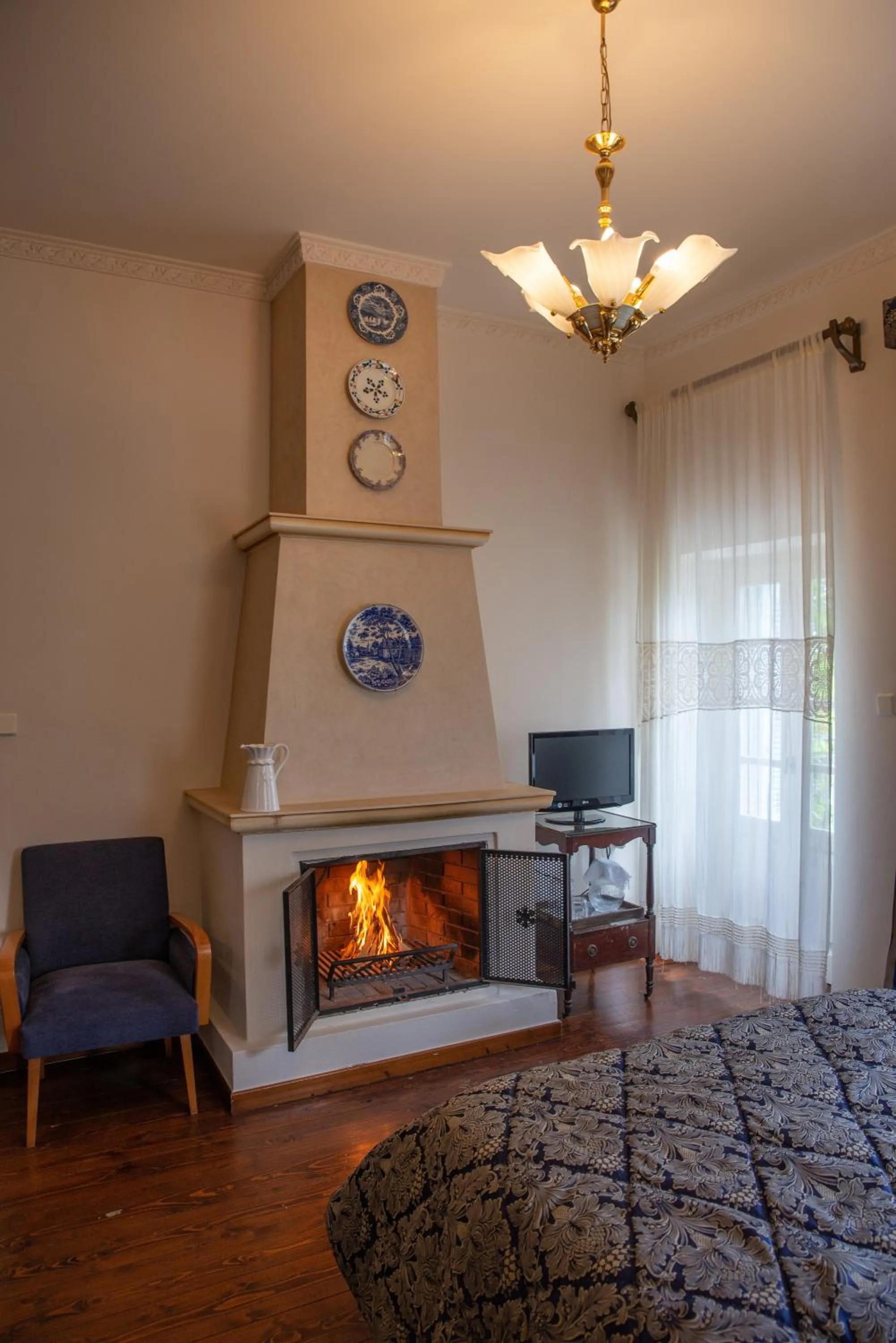 Bedroom, Bed in Archontiko Stamou