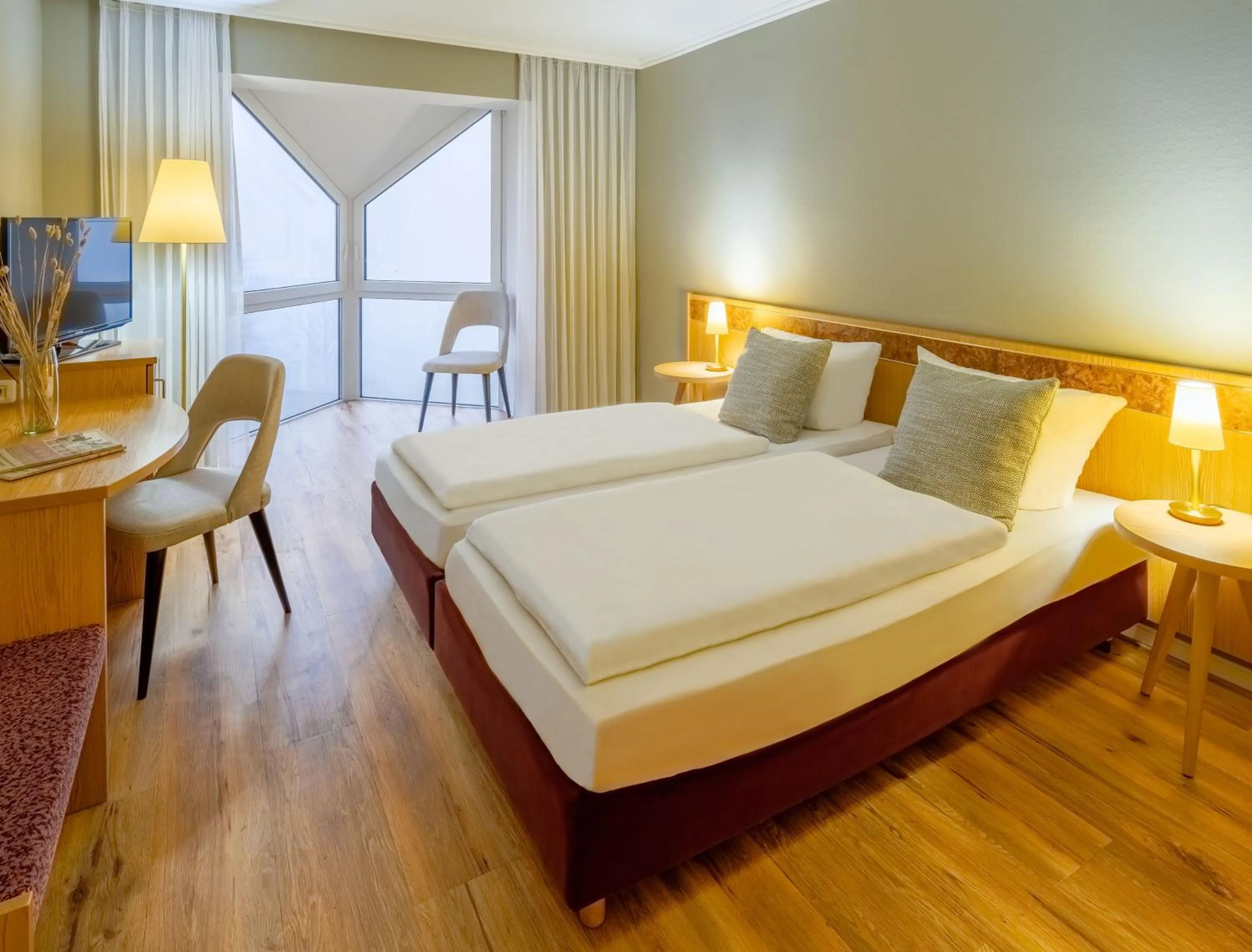 Bedroom, Bed in Hotel Kammweg