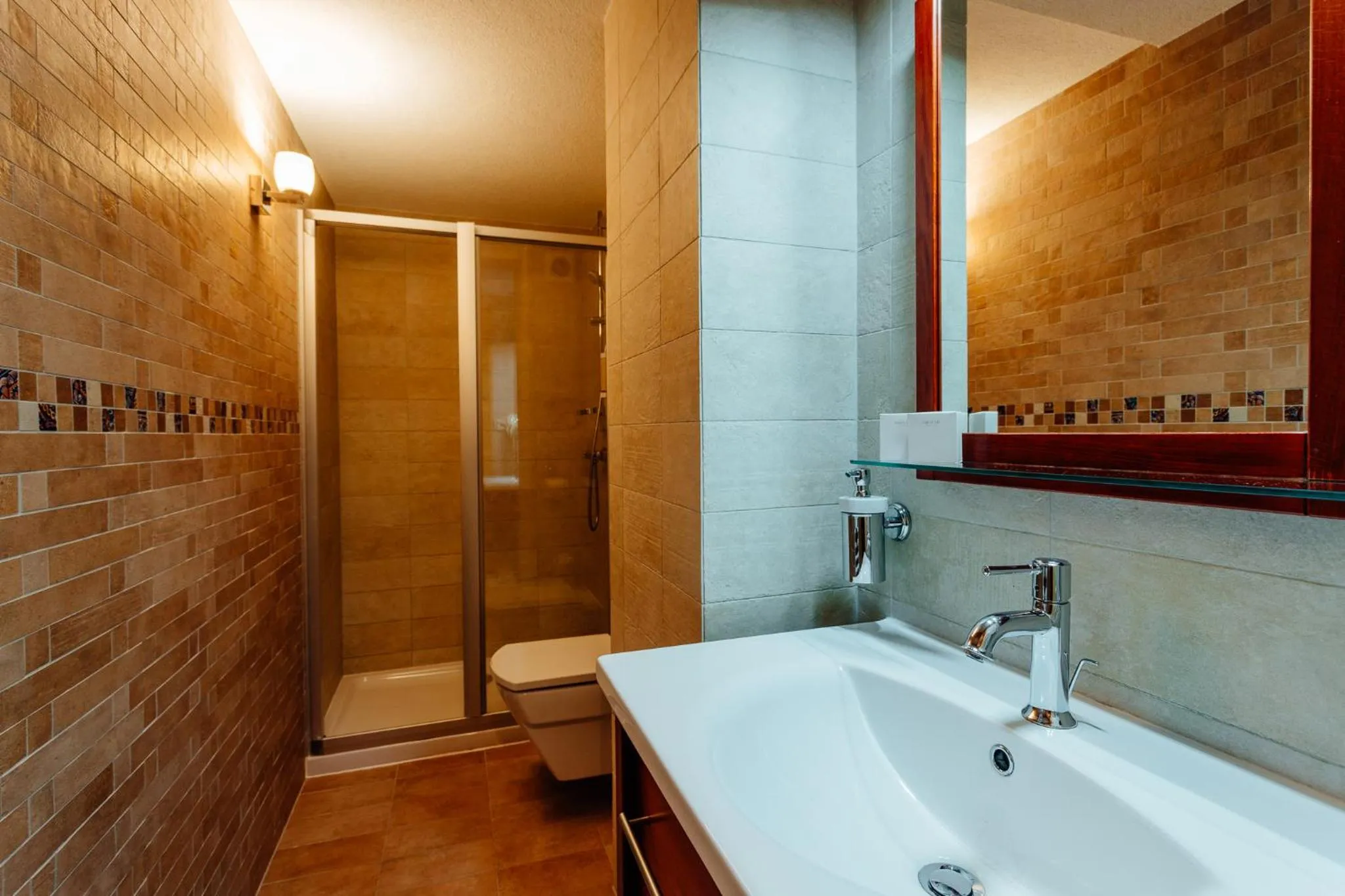 Shower in Hotel Mikulášska Chata