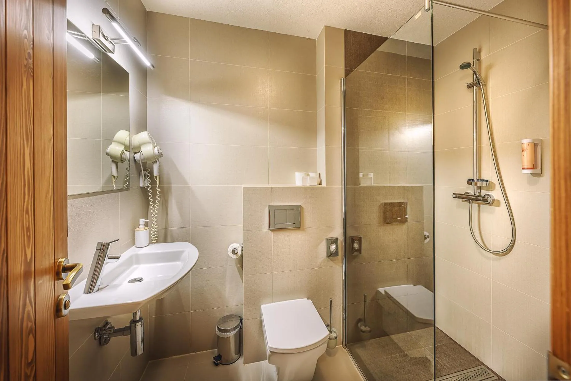 Shower in Hotel Mikulášska Chata