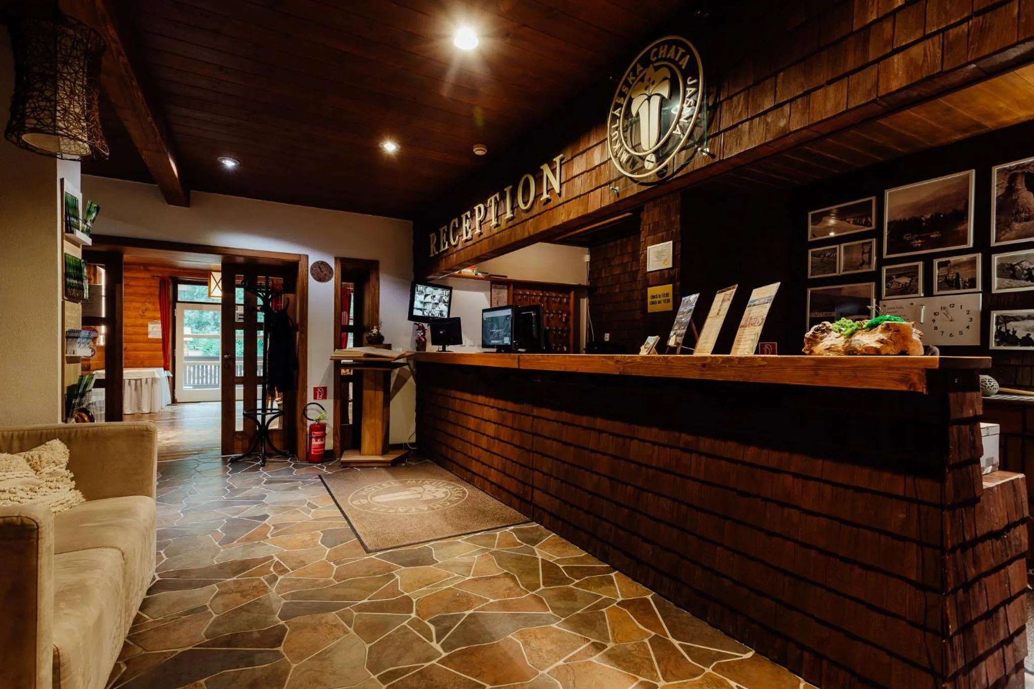 Lobby or reception in Hotel Mikulášska Chata