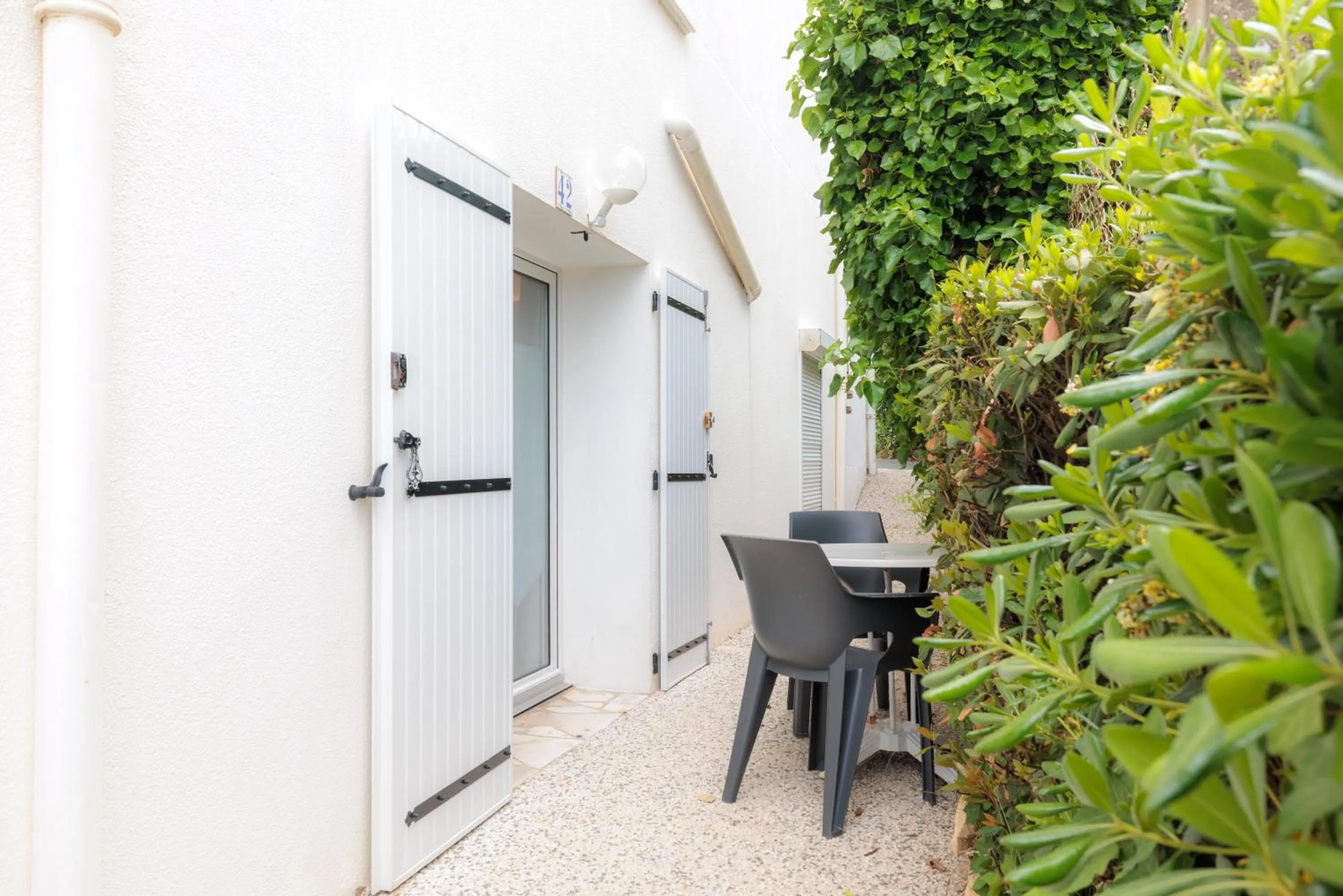 Inner courtyard view in Hotel Belle Vue Royan
