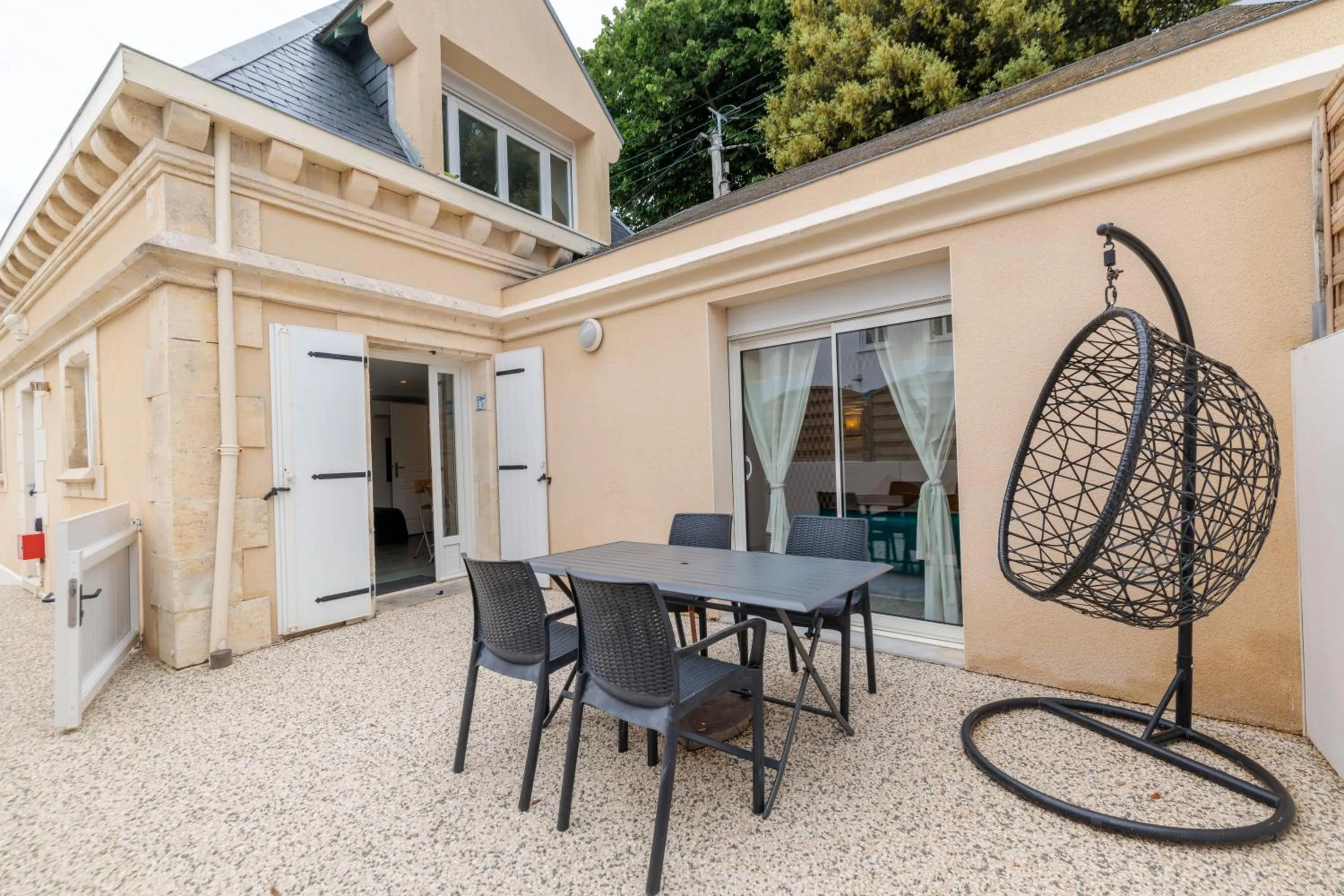 Inner courtyard view in Hotel Belle Vue Royan