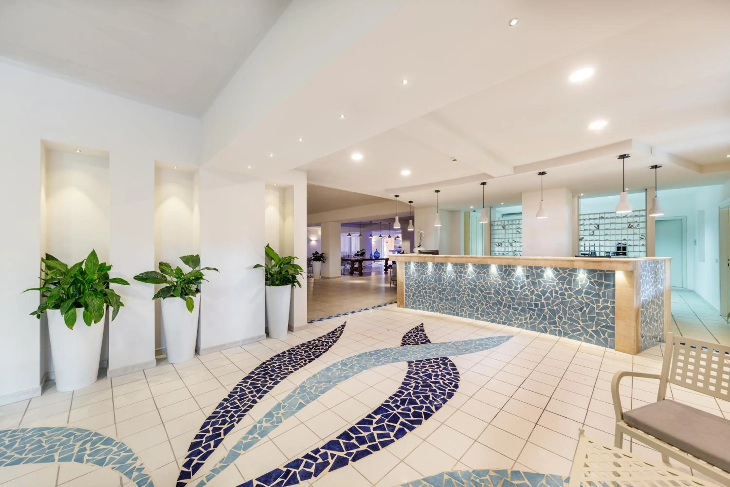 Lobby or reception in Blu Hotel Laconia Village
