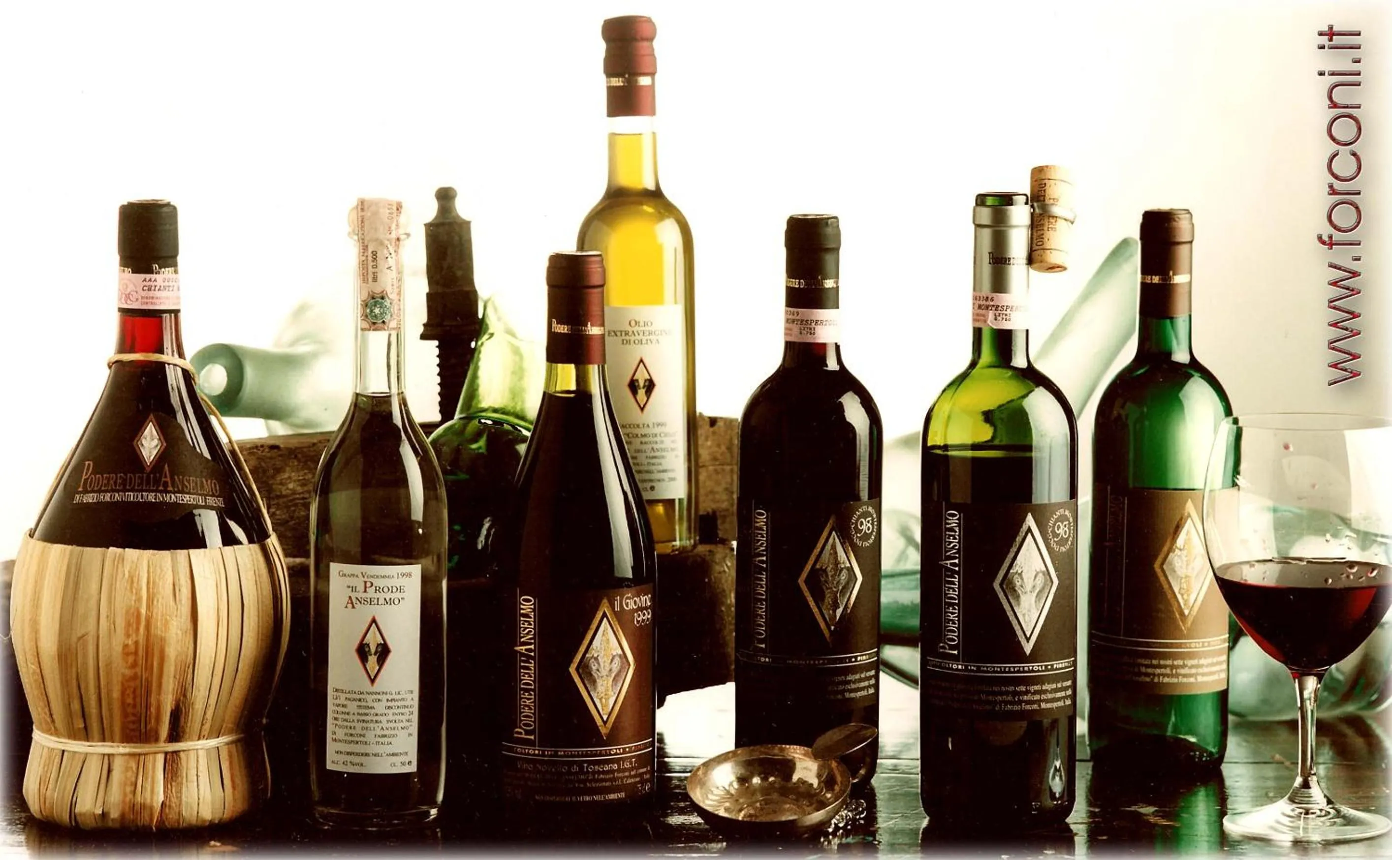 Alcoholic drinks in Podere Dell'Anselmo