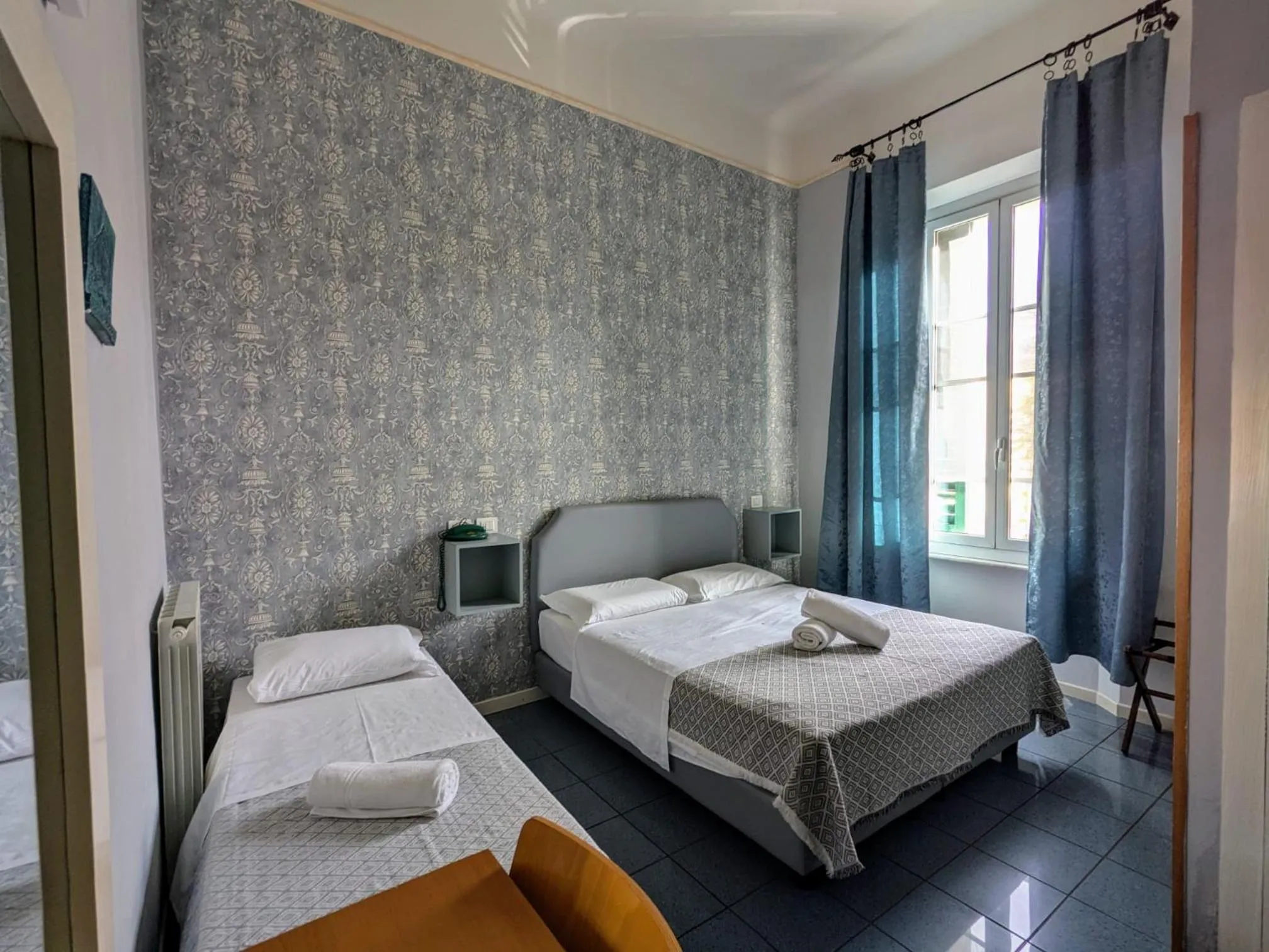 Bed in Hotel Soggiorno Athena