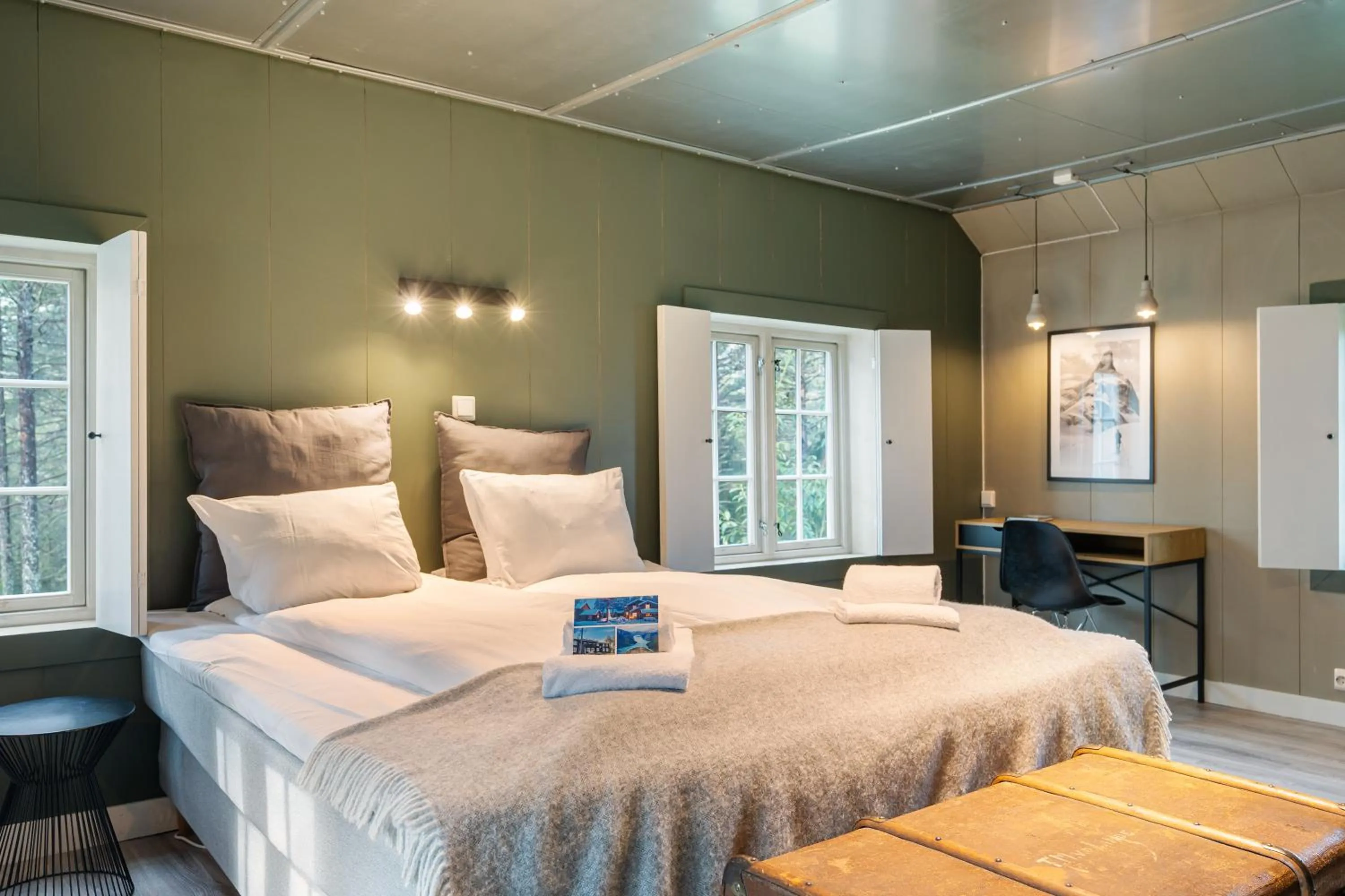 Bed in Herangtunet Mountain Lodge