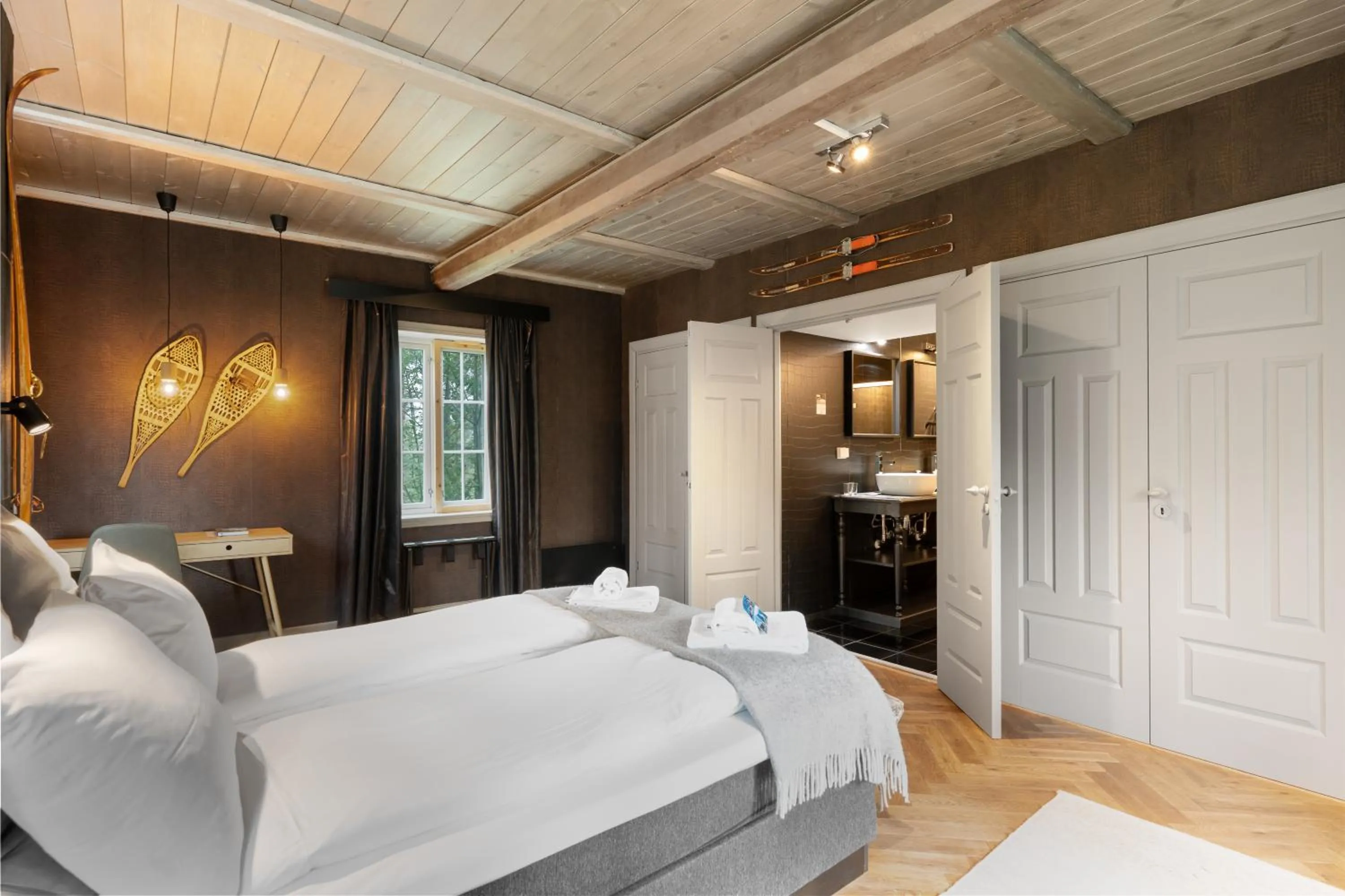 Bed in Herangtunet Mountain Lodge