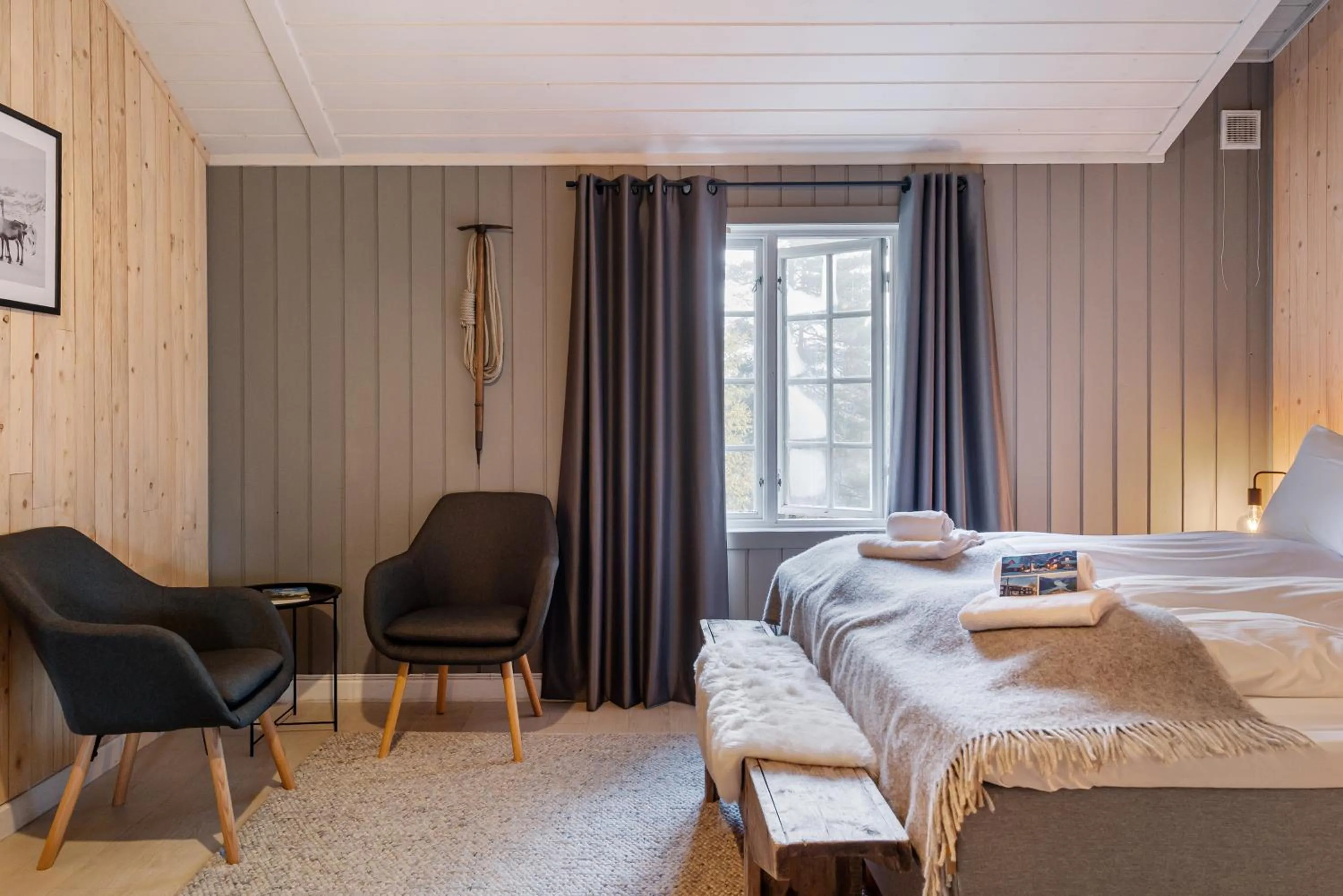 Bed in Herangtunet Mountain Lodge