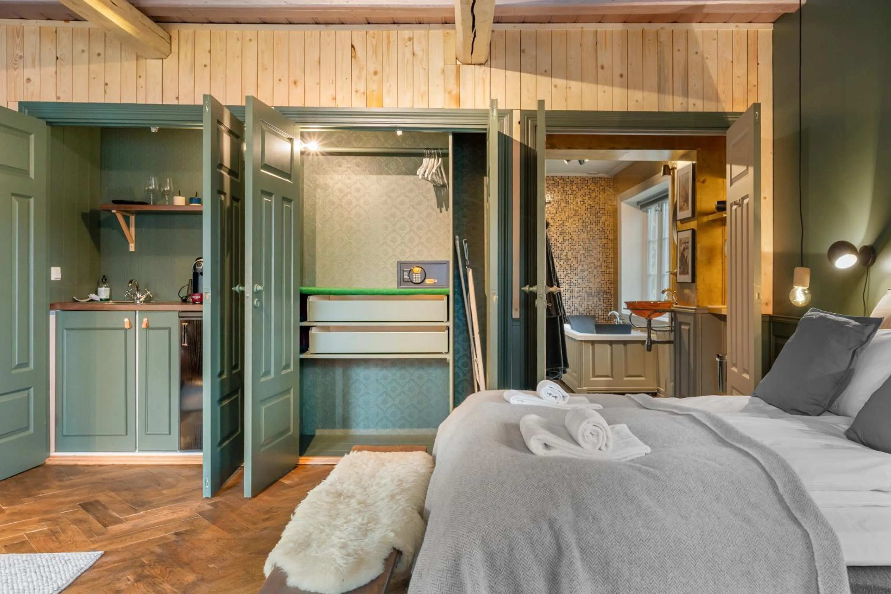 Bed in Herangtunet Mountain Lodge