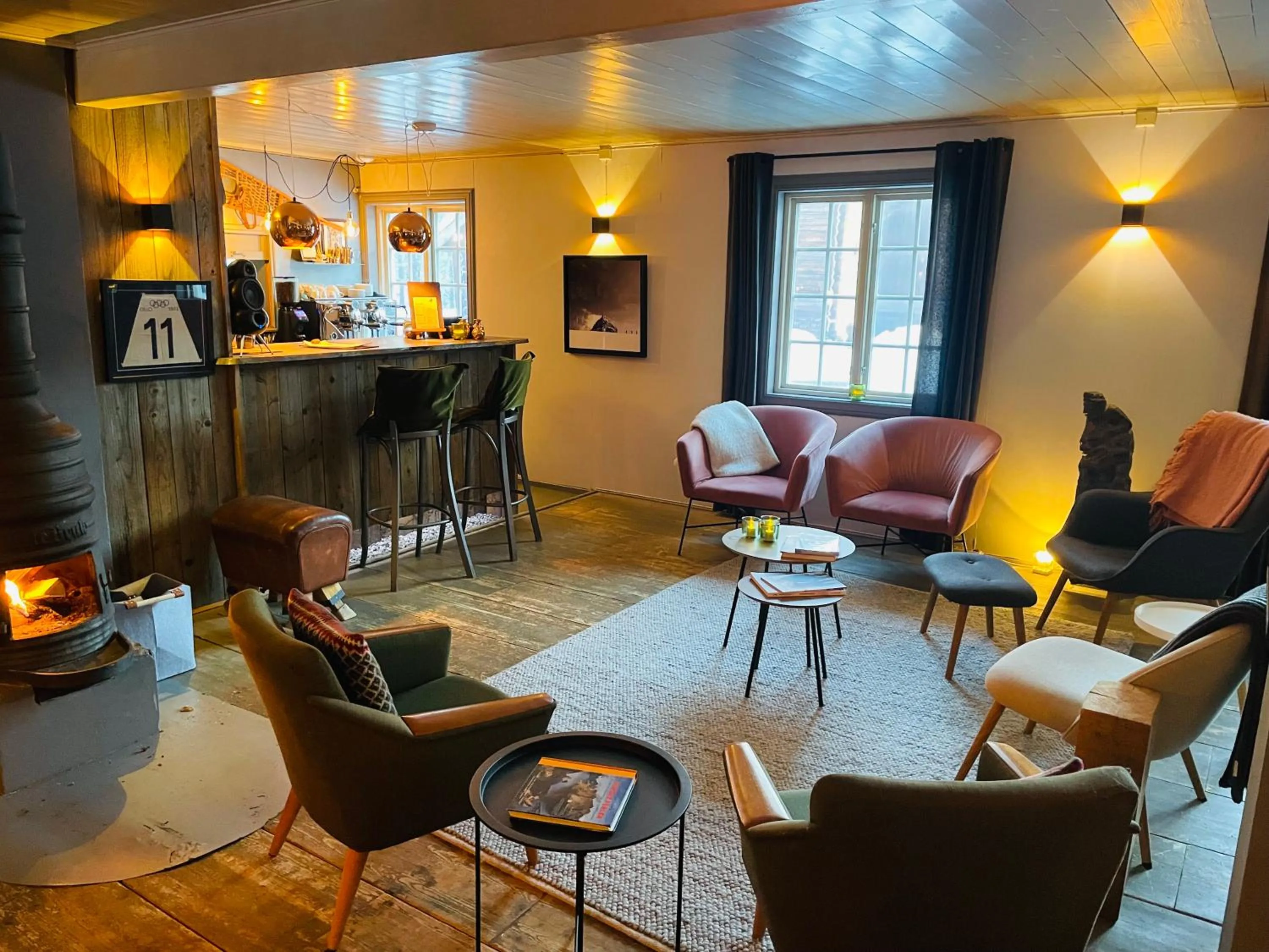 Seating area in Herangtunet Mountain Lodge