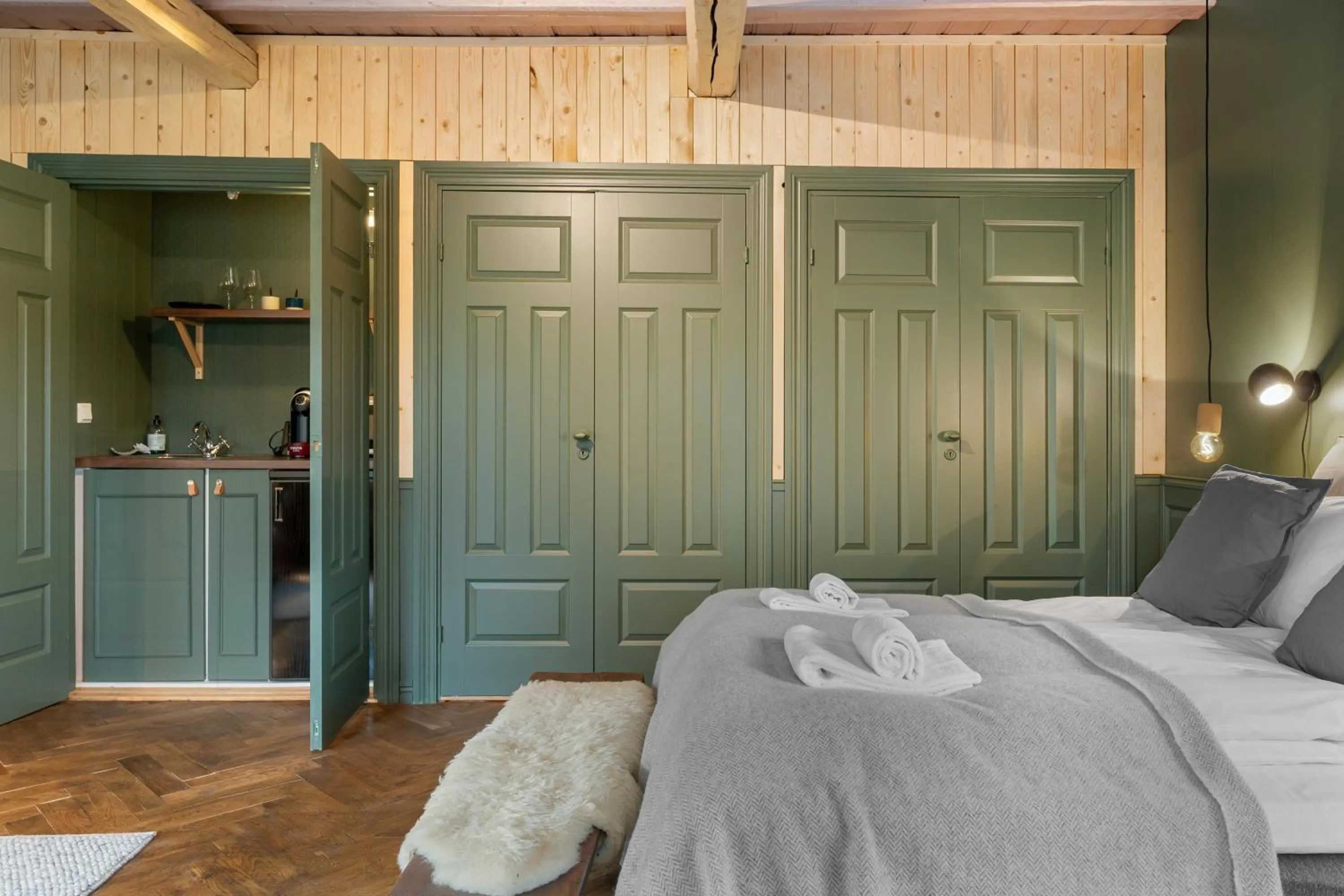 Bed in Herangtunet Mountain Lodge